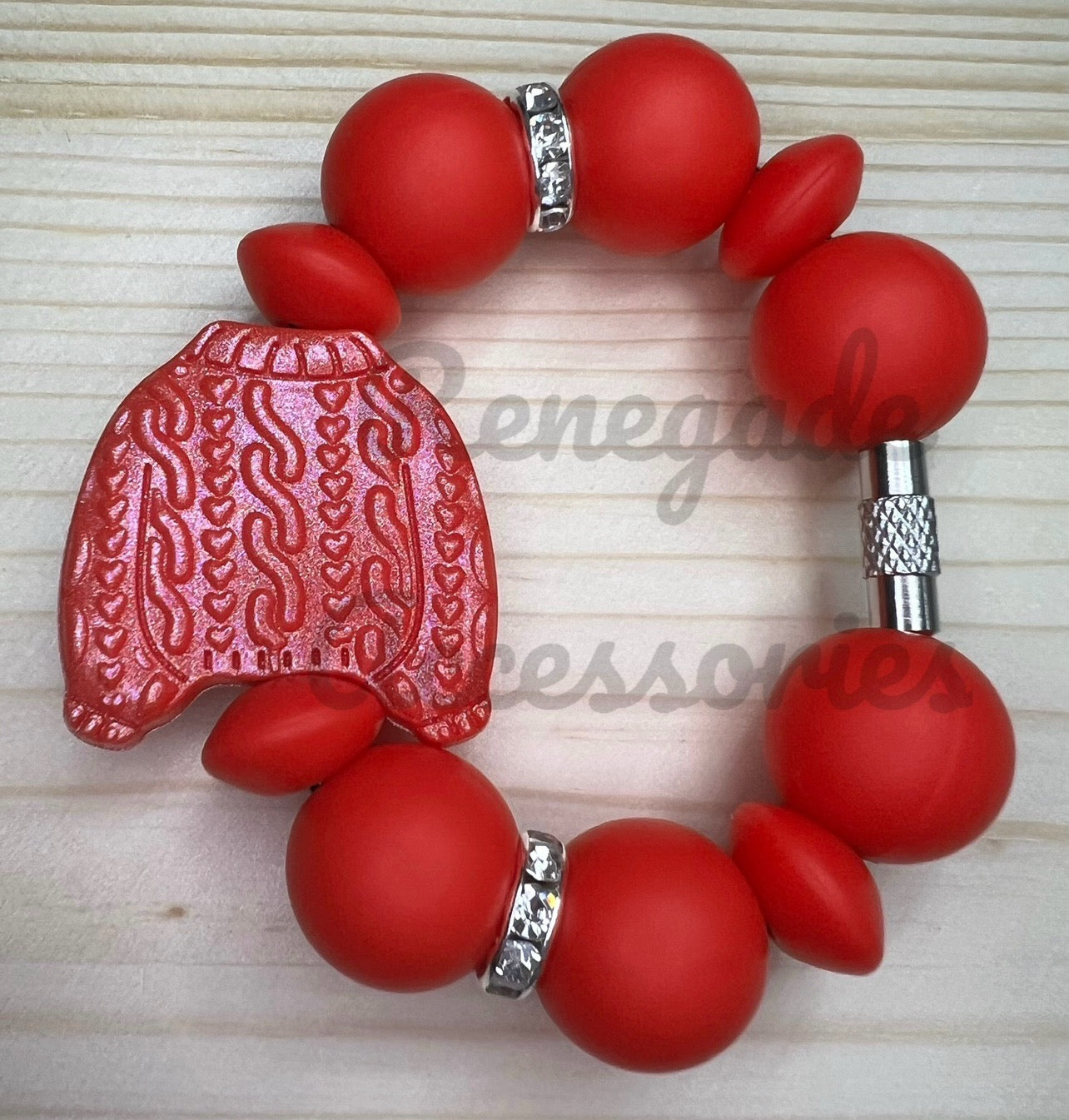 Silicone Charm - Opal Red Sweater
