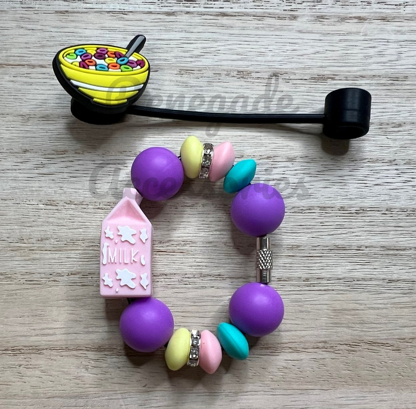 Silicone Charm - SET (Topper & Charm) - Cereal Killer - Food