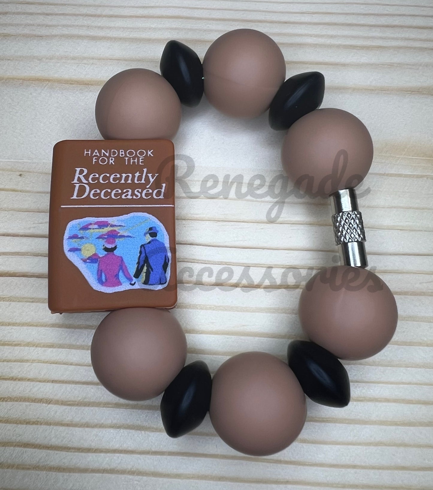 Silicone Charm - Recently Deceased Book - Beetle Guy
