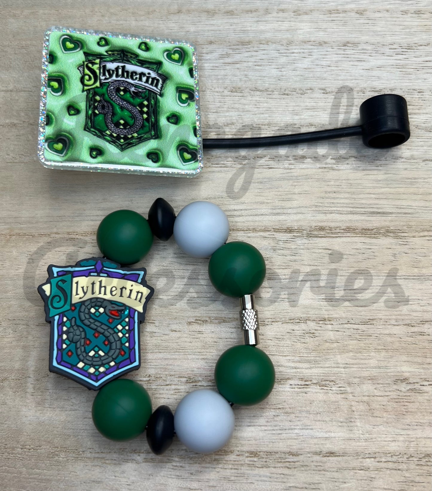 Silicone Charm & Topper SET - HP House Slyth