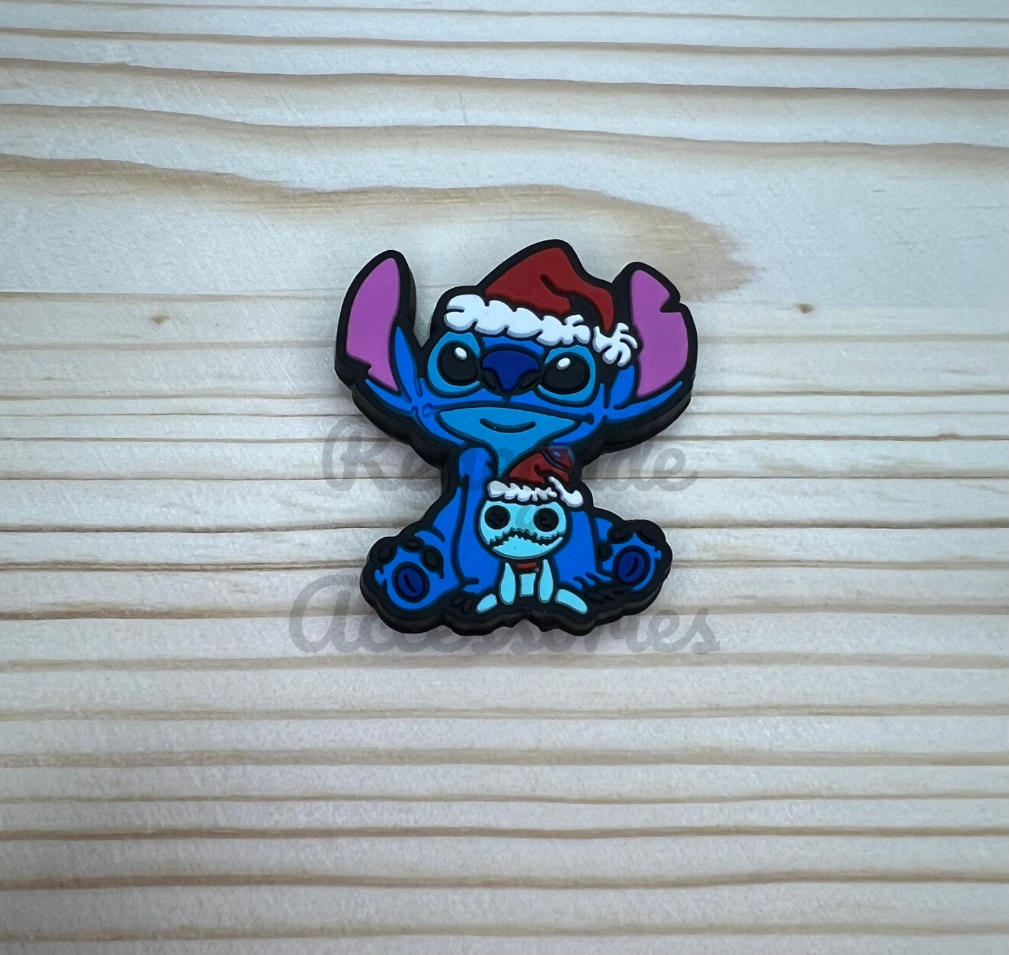 Focal Bead - Blue Alien Christmas