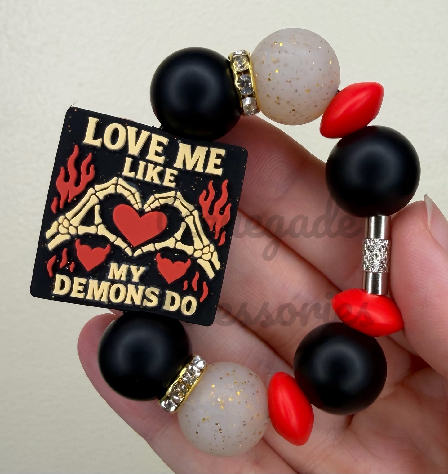 Silicone Charm - Love Me Like My Demons Do