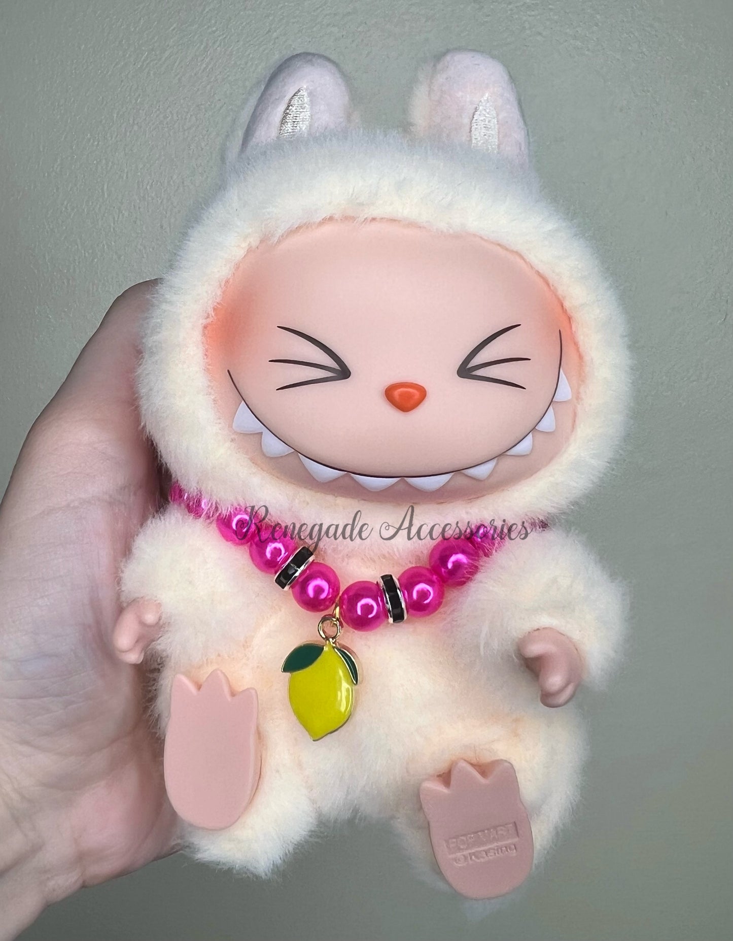 Bubu Necklace - Lemon/Hot Pink
