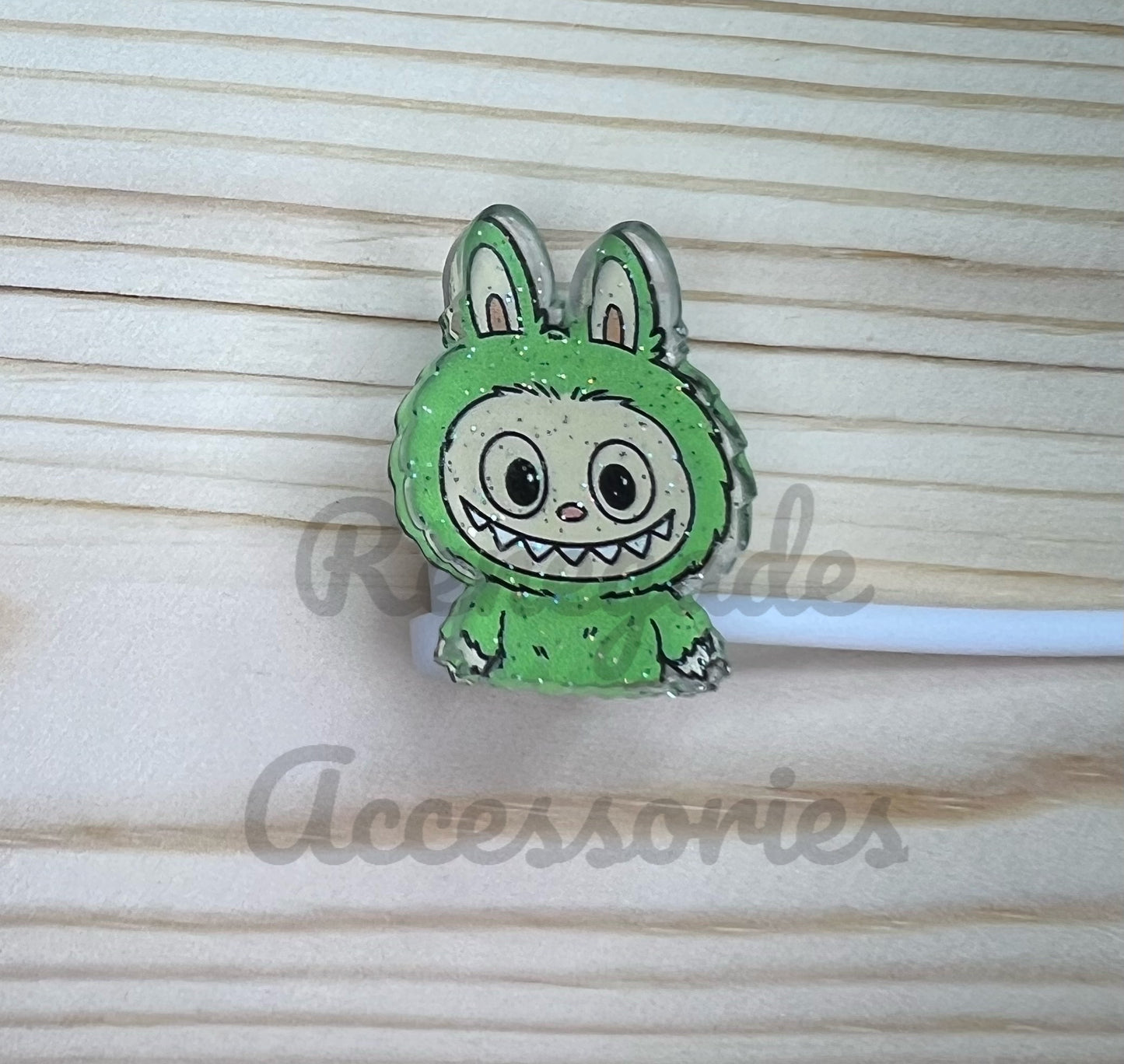 Straw Topper - Bubu Green Smile