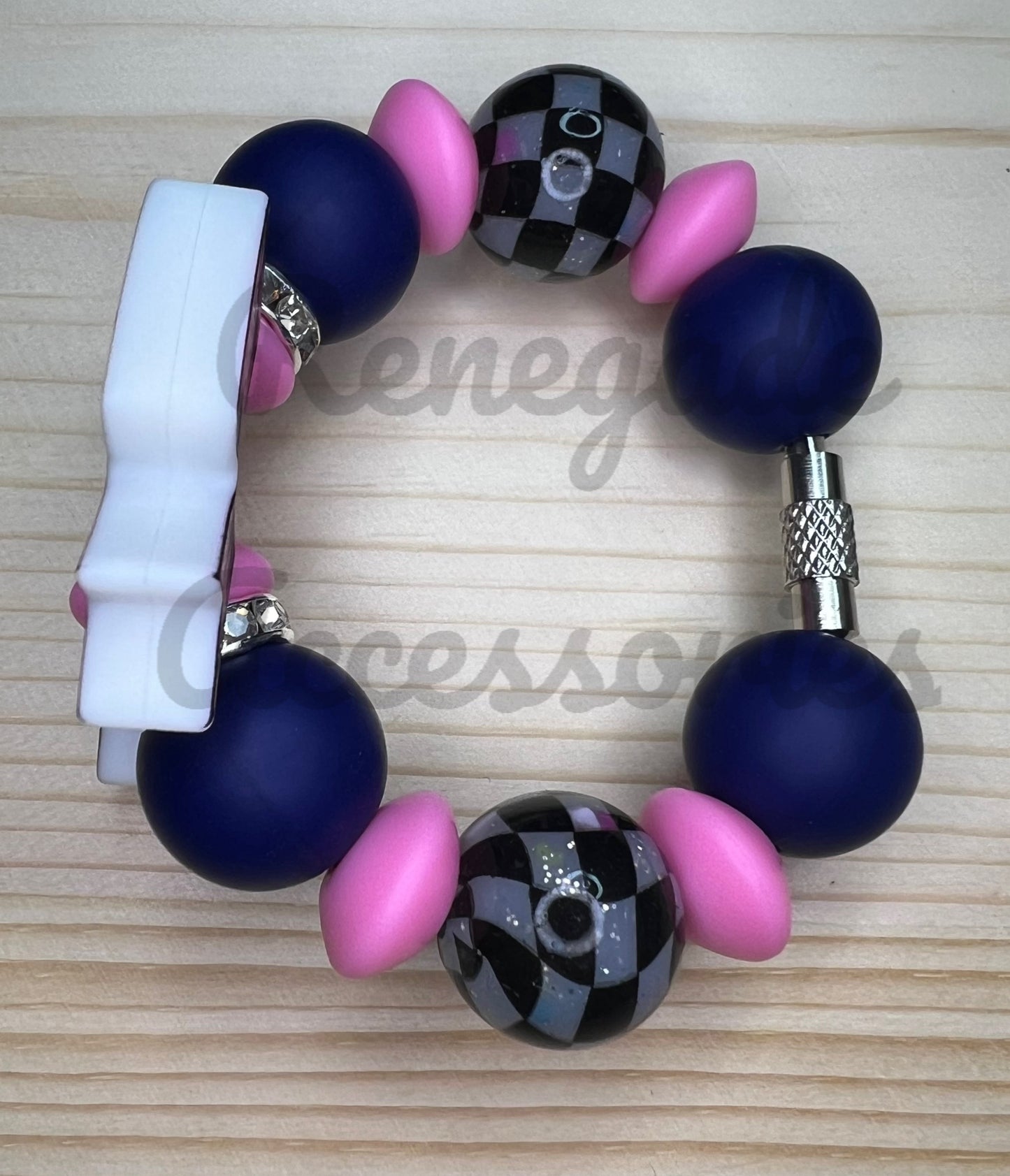 Silicone Charm - Ghost Bow
