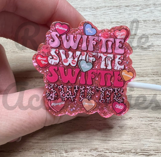 Straw Topper - Acrylic - Taylor Eras