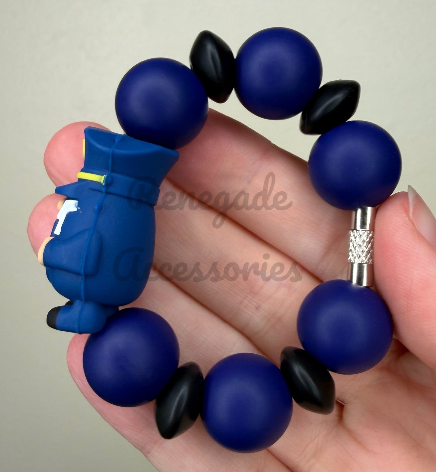 Silicone Charm - Police Gnome