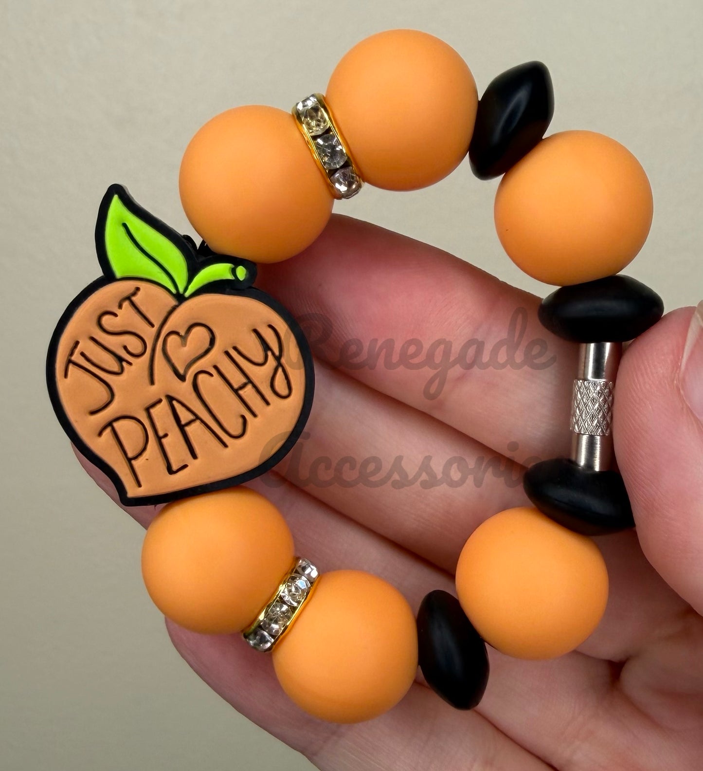 Silicone Charm - Just Peachy