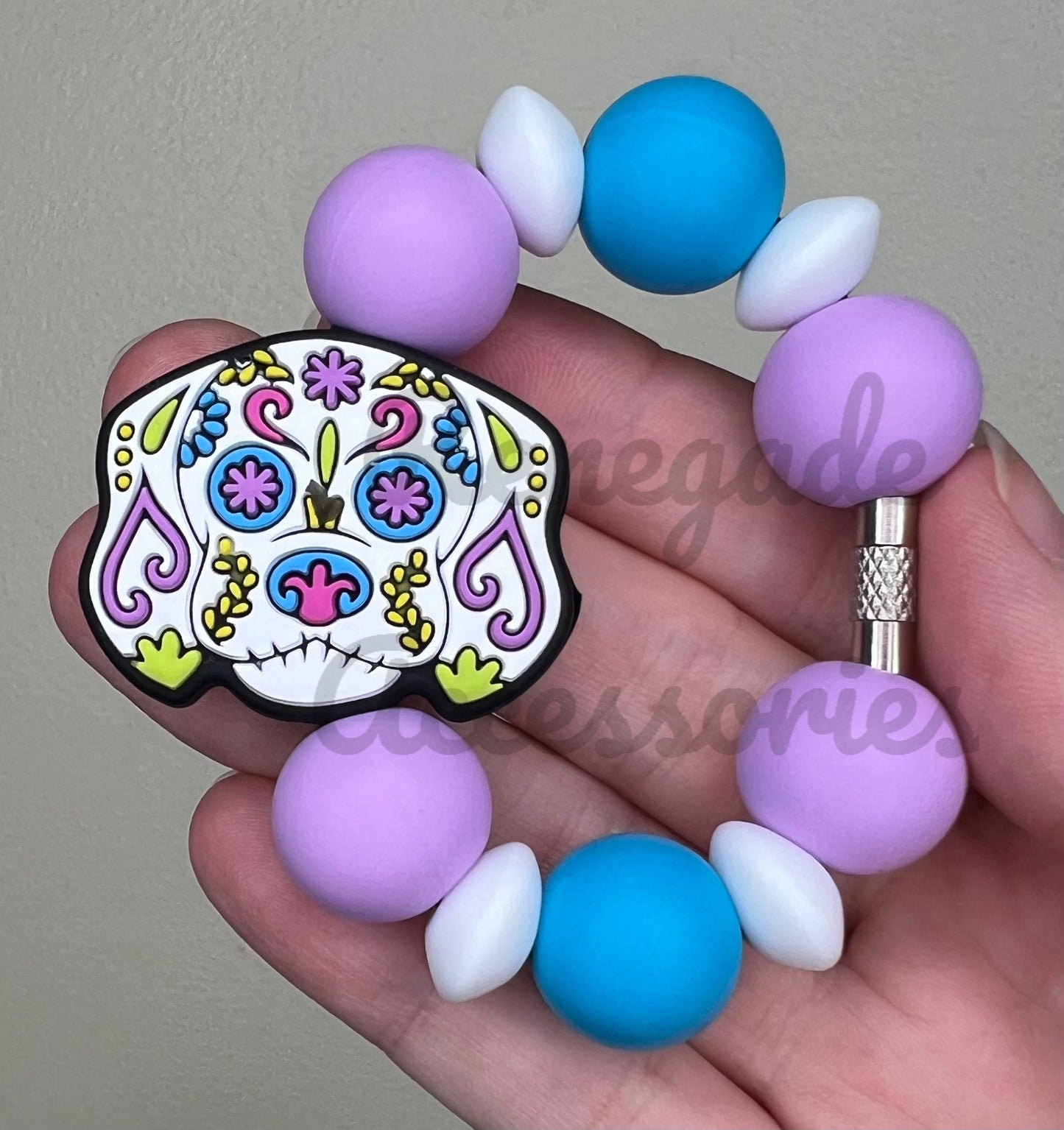 Silicone Charm - Day Of The Dead Dog