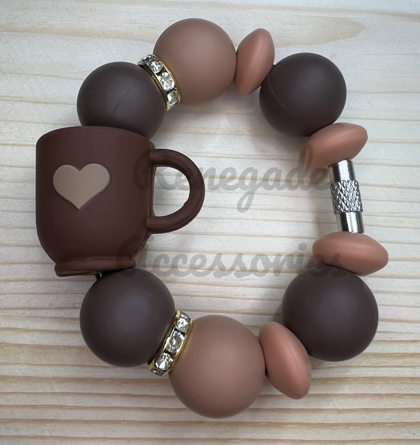 Silicone Charm - Coffee
