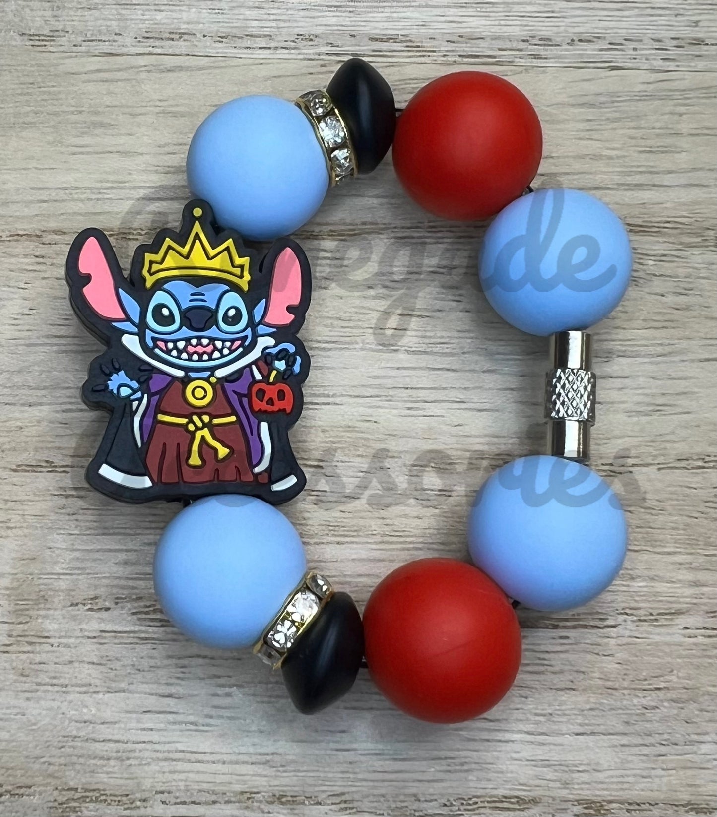 Silicone Charm - Blue Alien Evil Queen Villain