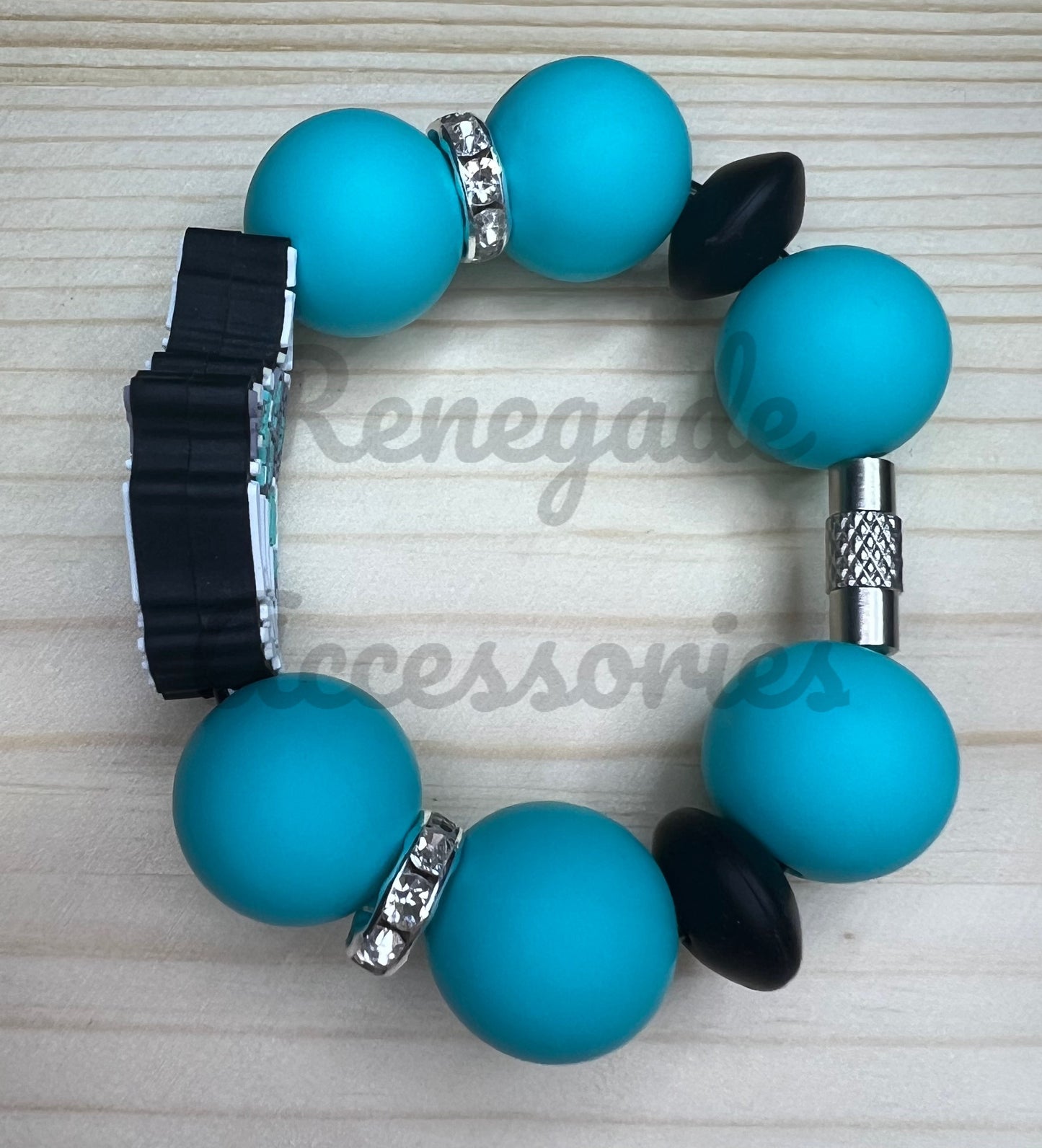 Silicone Charm - Skeleton Turquoise Jewelry
