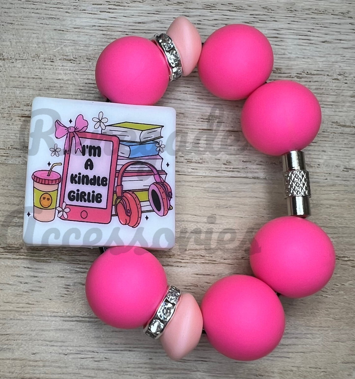 Silicone Charm - I’m A Kindle Girlie - Books