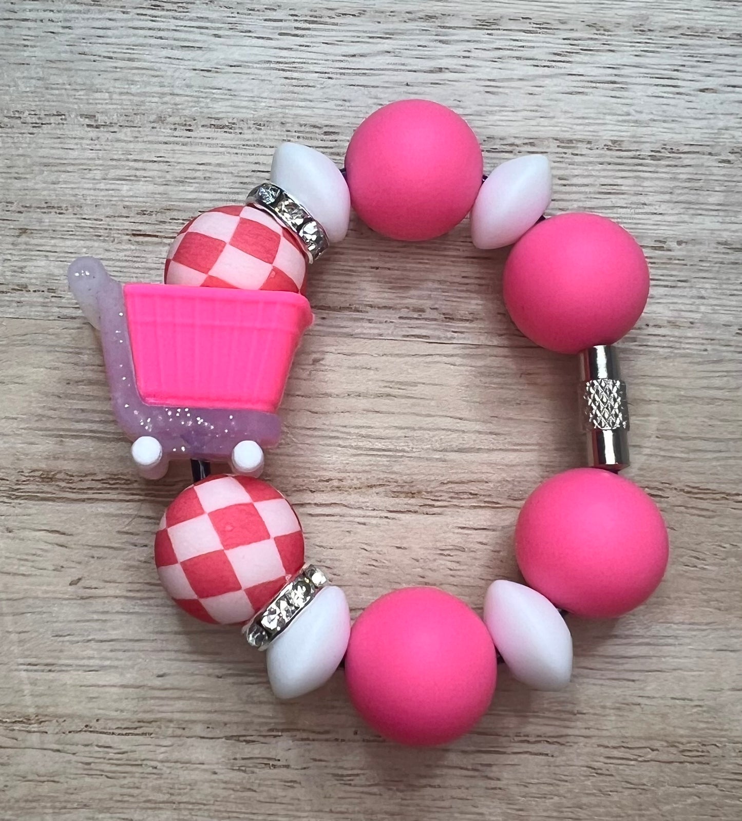 Silicone Charm - Pink Shopping Cart