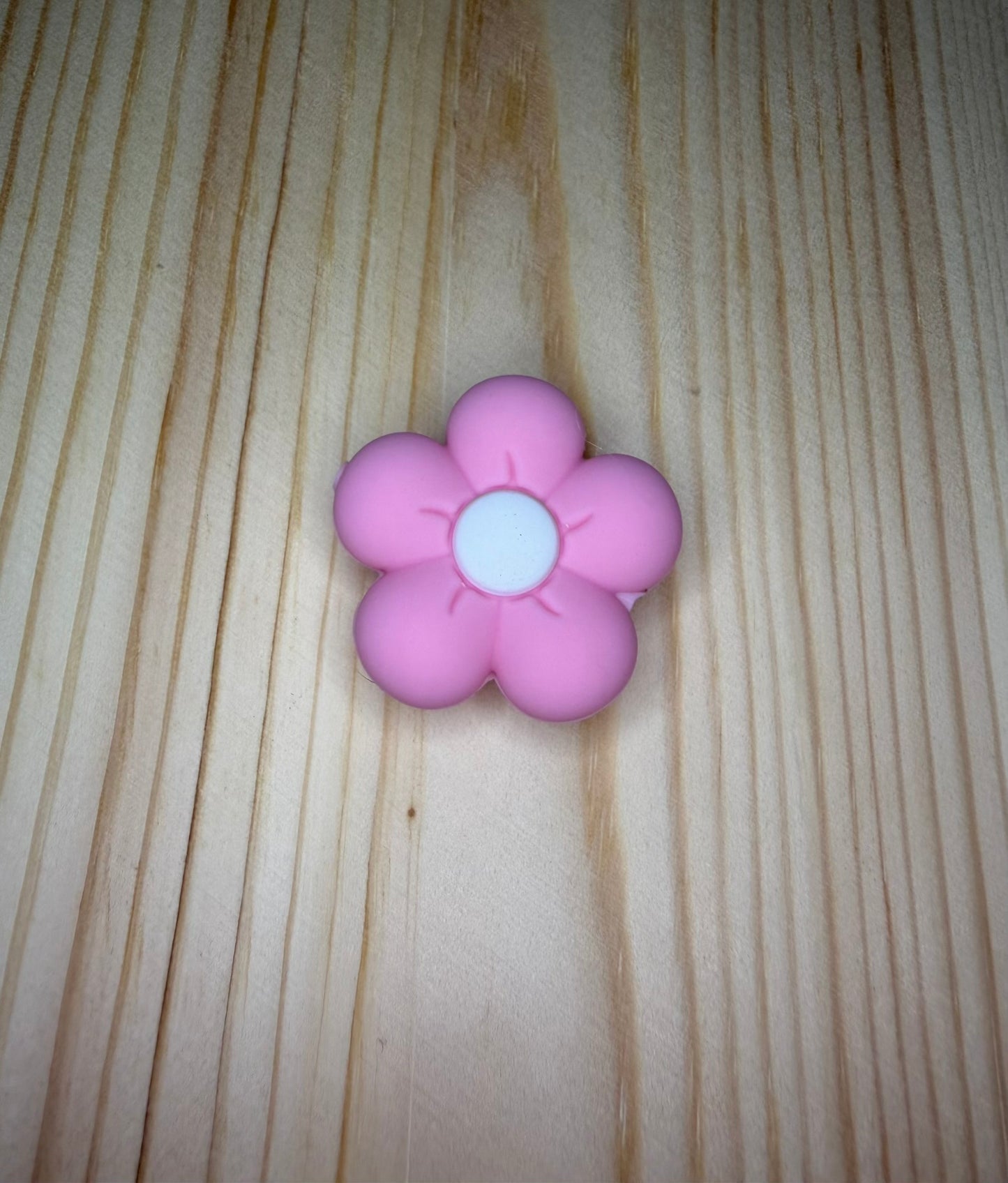 Focal Bead - Pink Daisy Flower