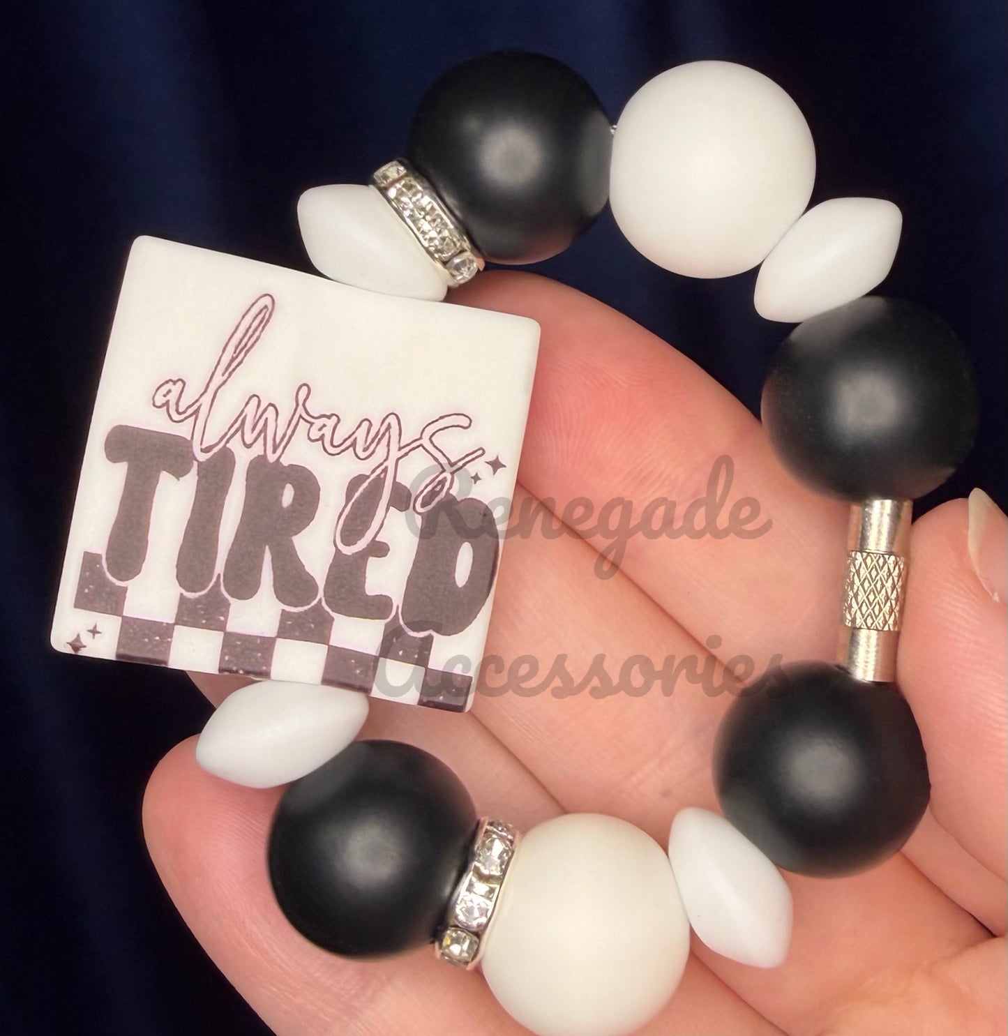 Silicone Charm - Always Tired