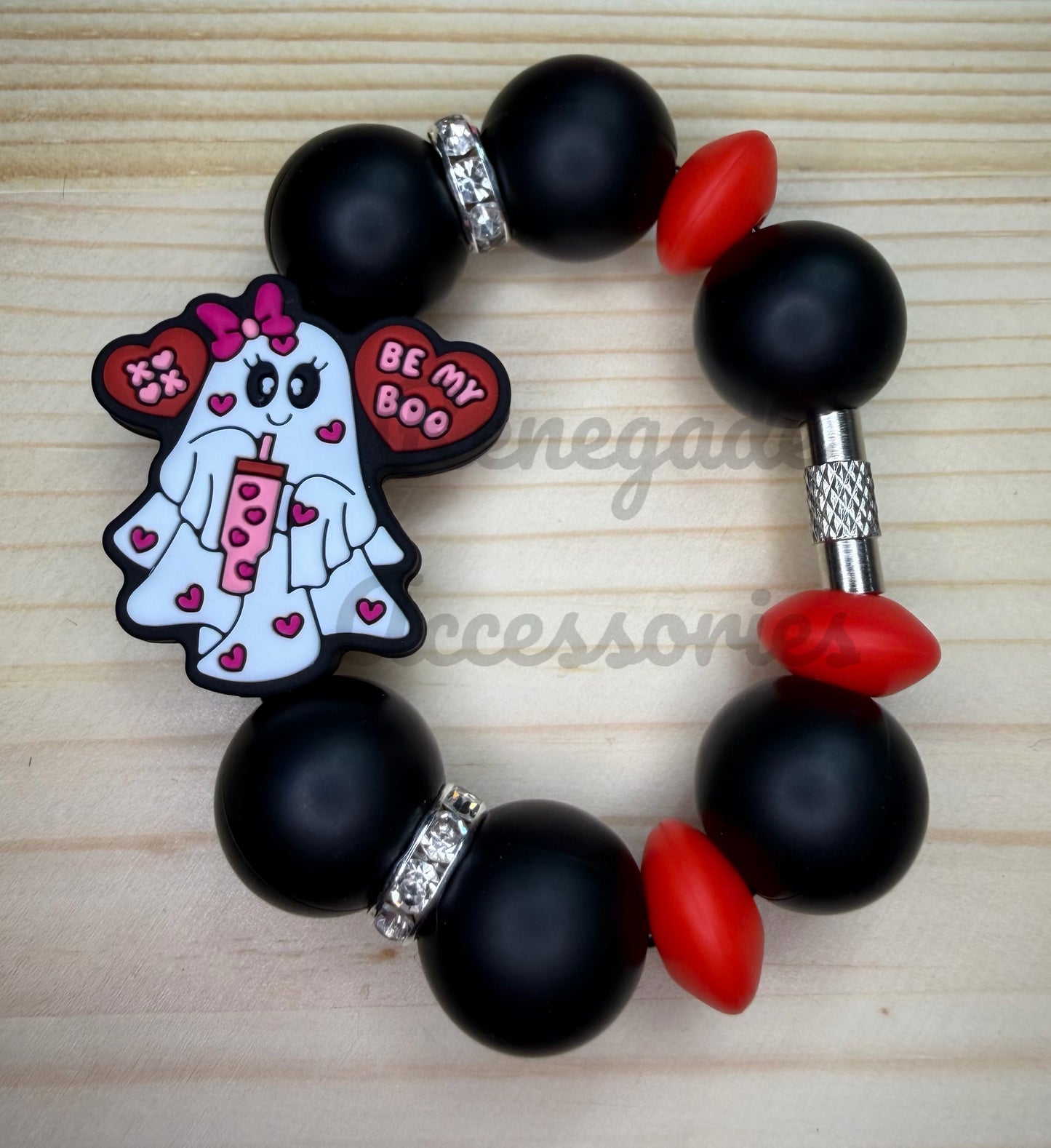 Silicone Charm - Be My Boo Ghost