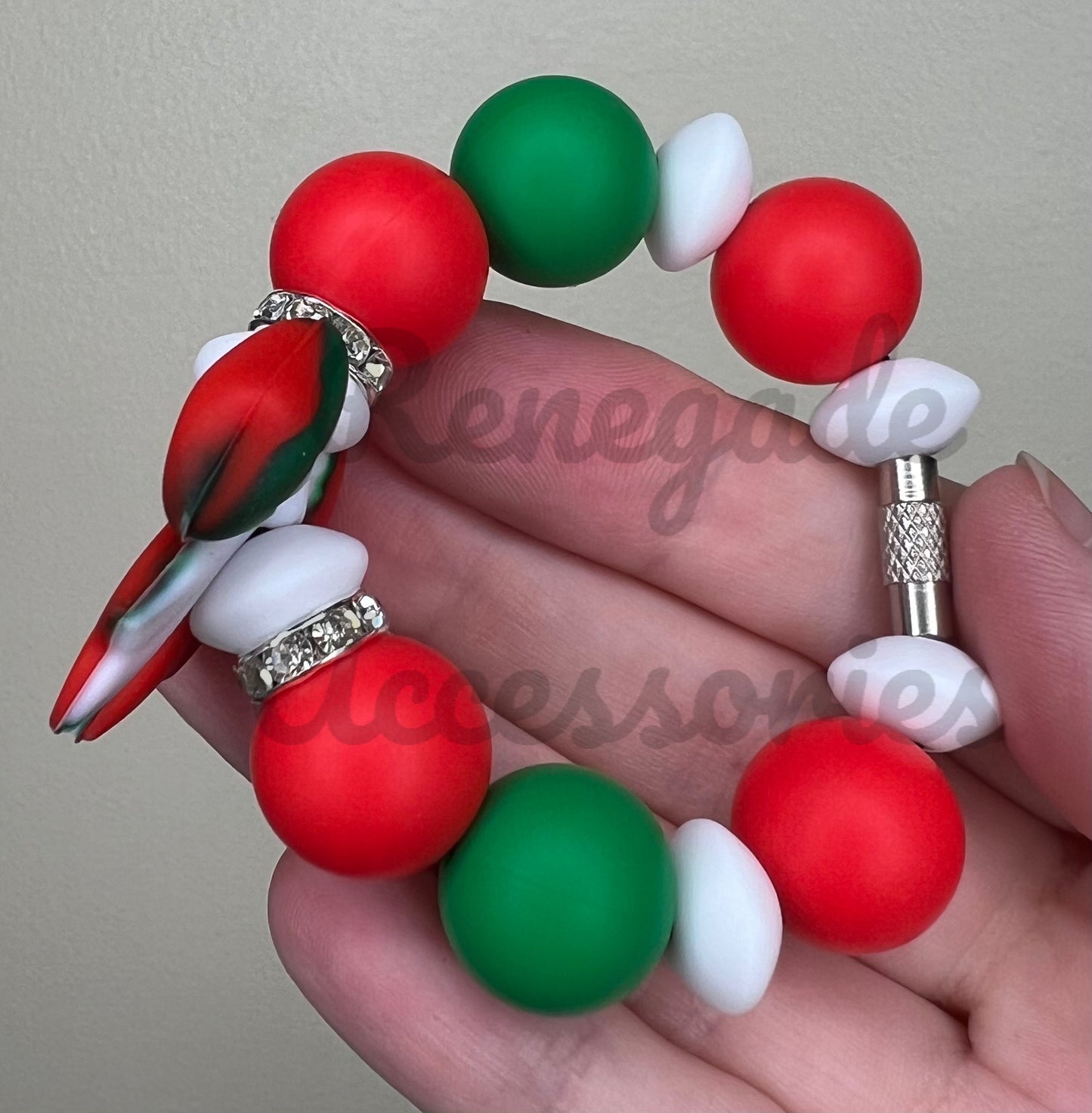 Silicone Charm - Swirl Bow
