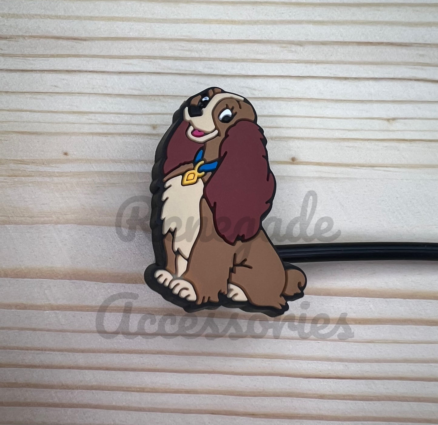 Straw Topper - Lady Dog Character