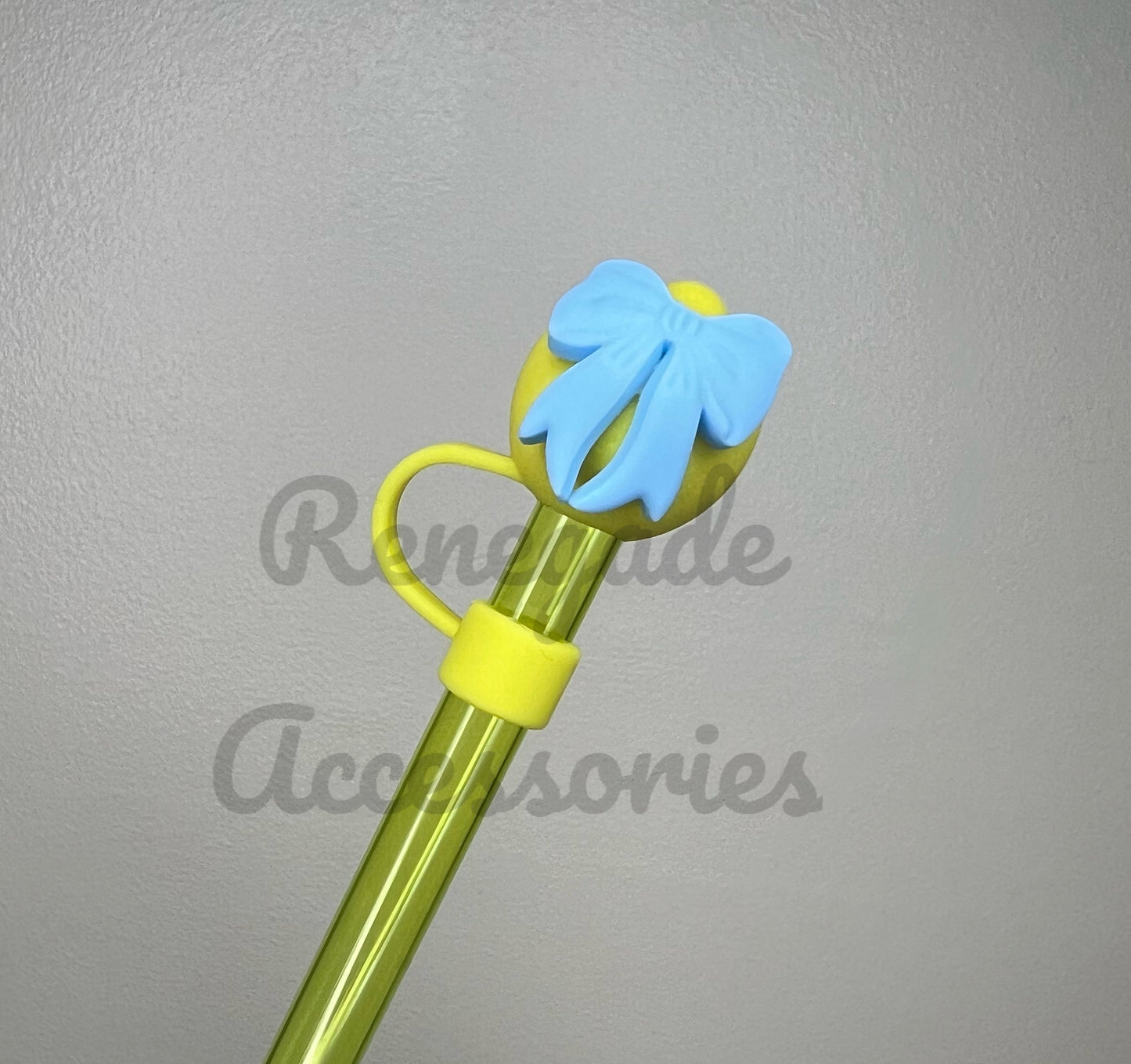 Straw Topper 3D - Lemon Bow