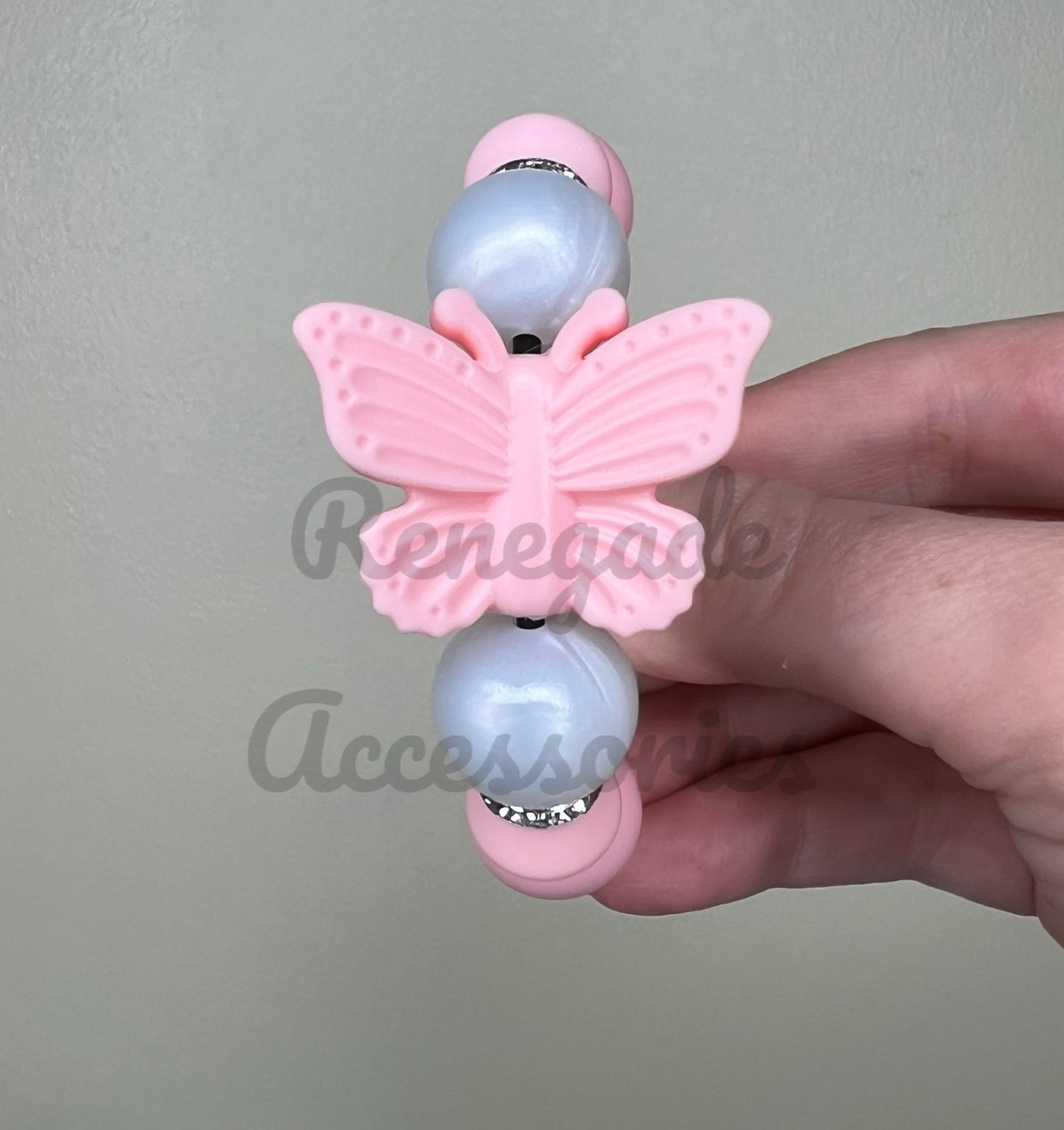 Silicone Charm - Wildrose Butterfly