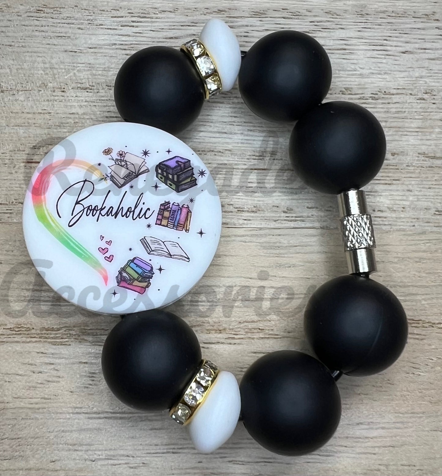 Silicone Charm - Bookaholic