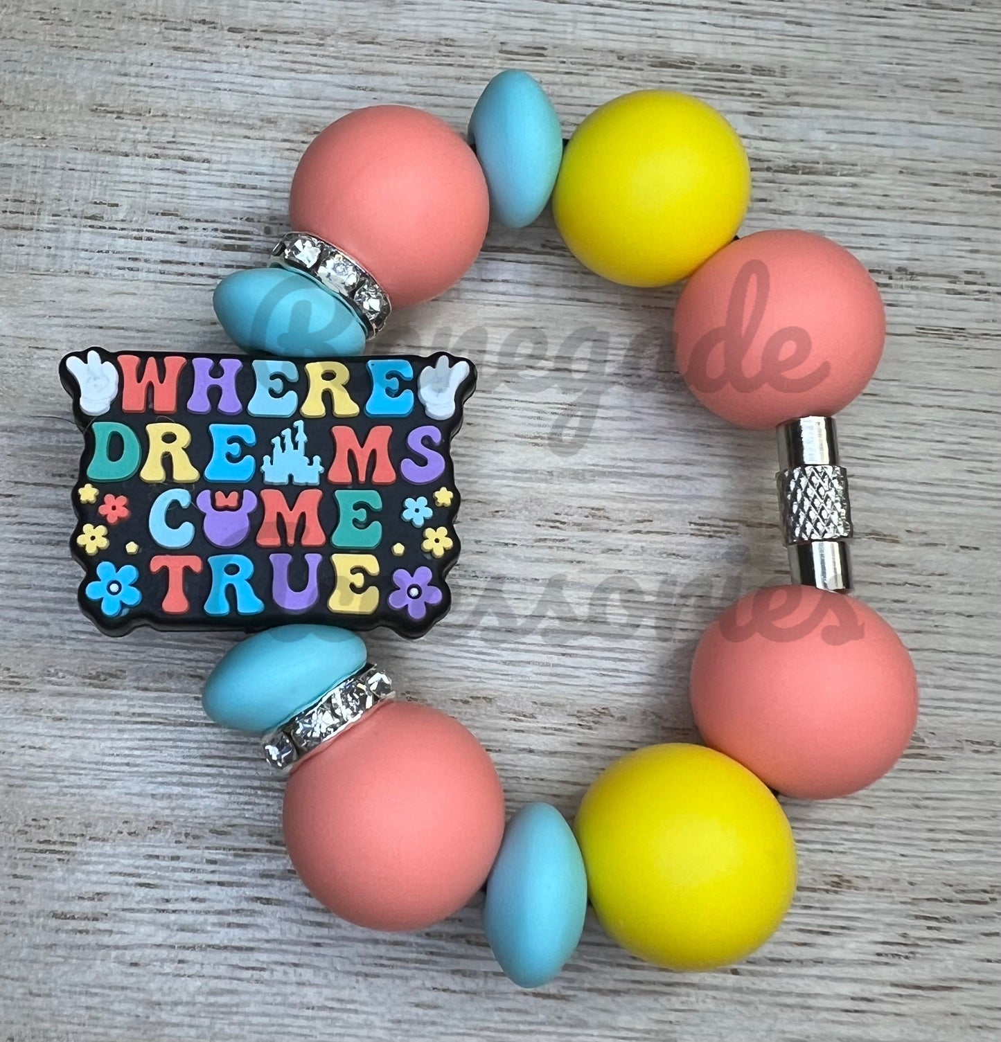 Silicone Charm - Where Dreams Come True - Happiest Place On Earth
