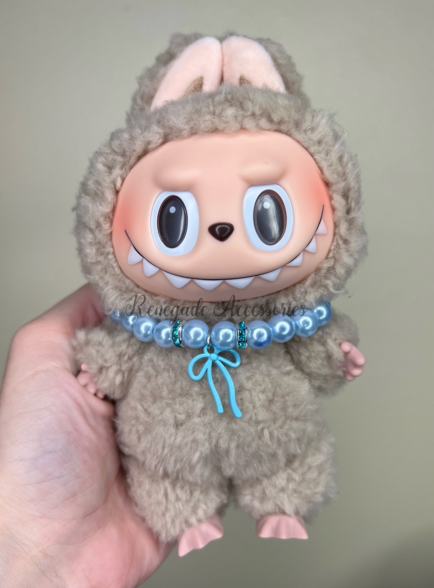 Bubu Necklace - Blue Bow/Blue