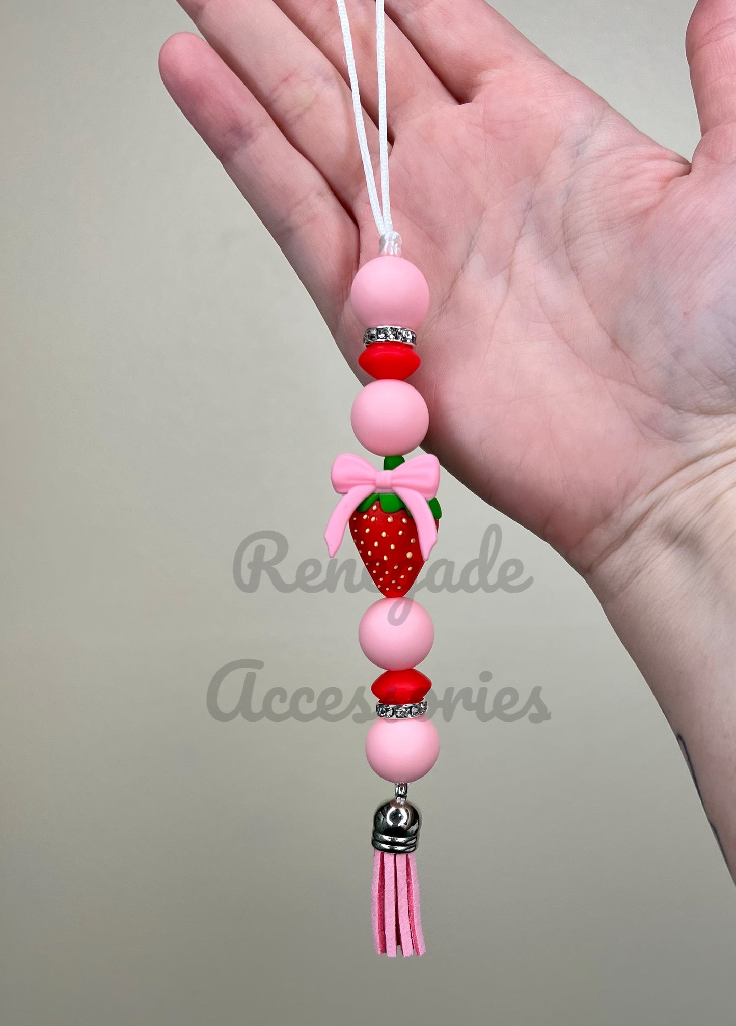 Silicone Charm - Enchanted Charms - Strawberry Bow