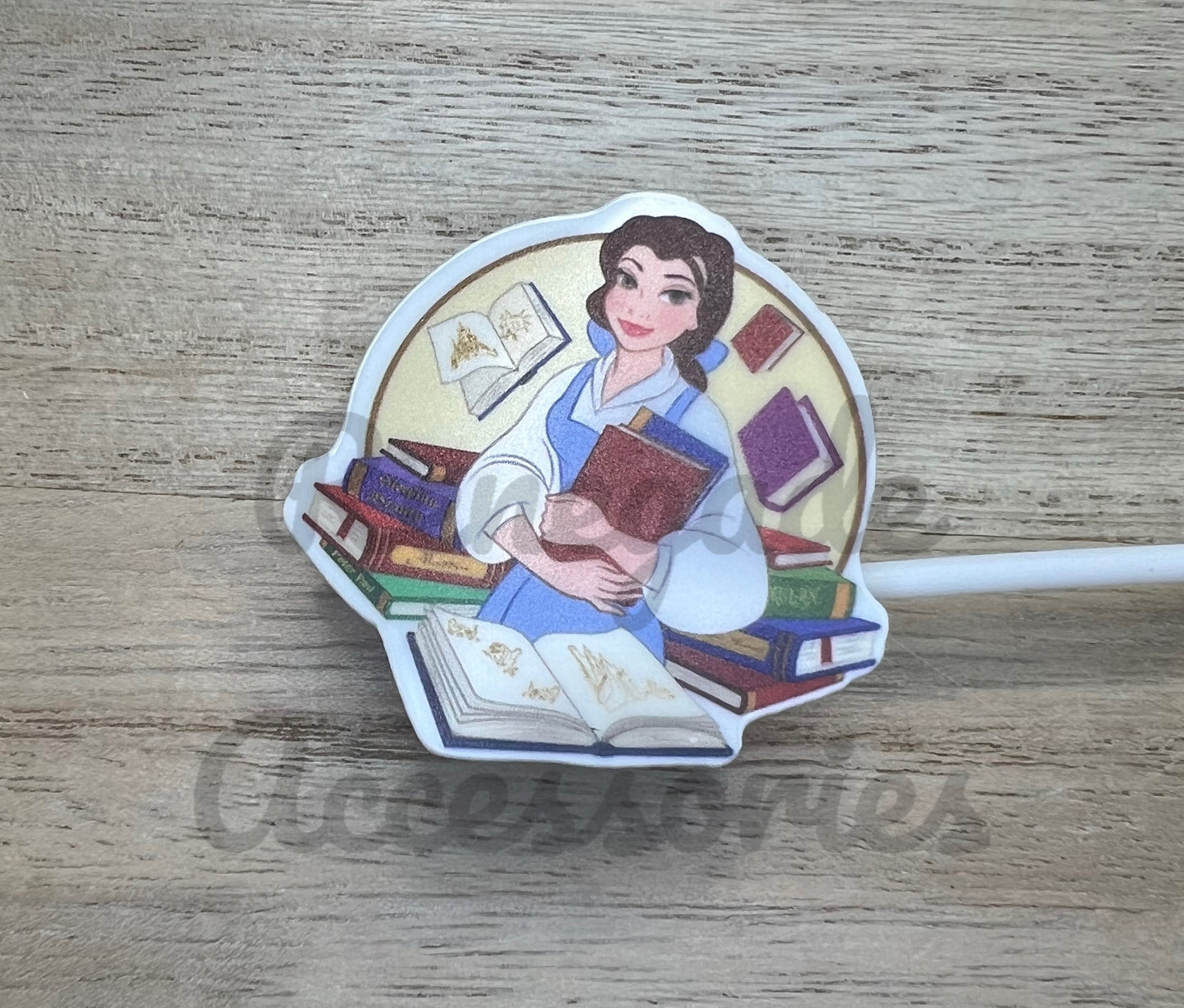 Straw Topper - Acrylic - Beauty Princess Books