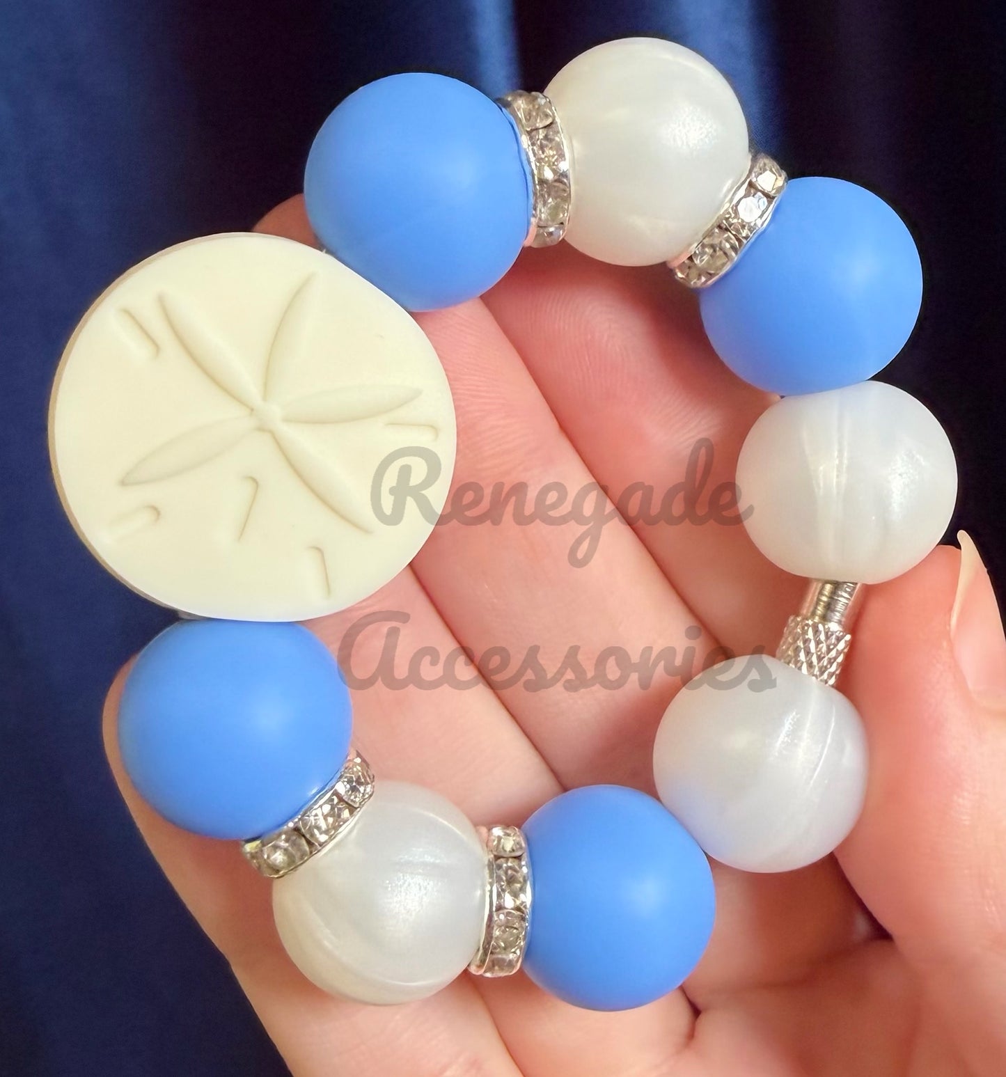 Silicone Charm - Sand Dollar - Coastal Cowgirl