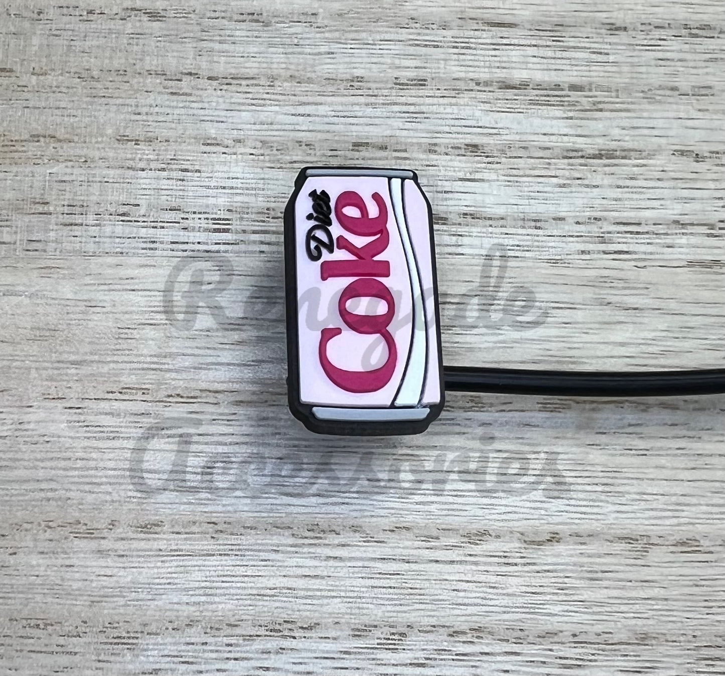 Straw Topper - Pink Diet Soda