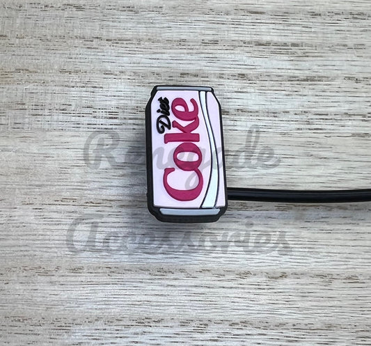 Straw Topper - Pink Diet Soda