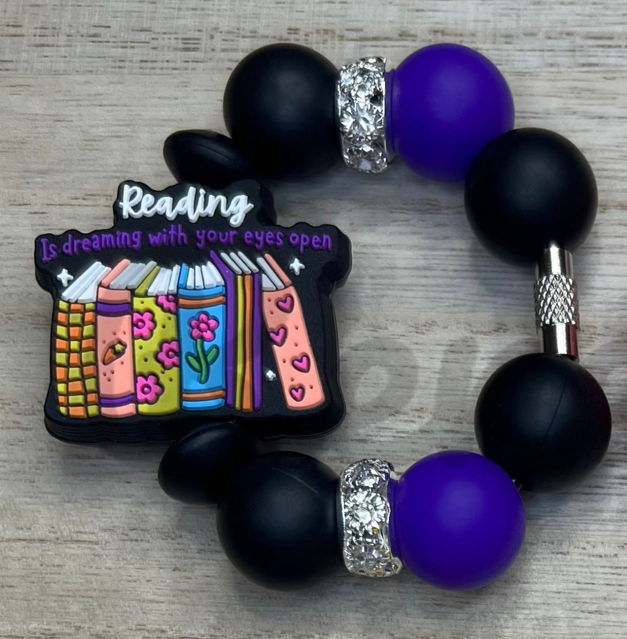 Silicone Charm - Reading Is Dreaming With Your Eyes Open - Books