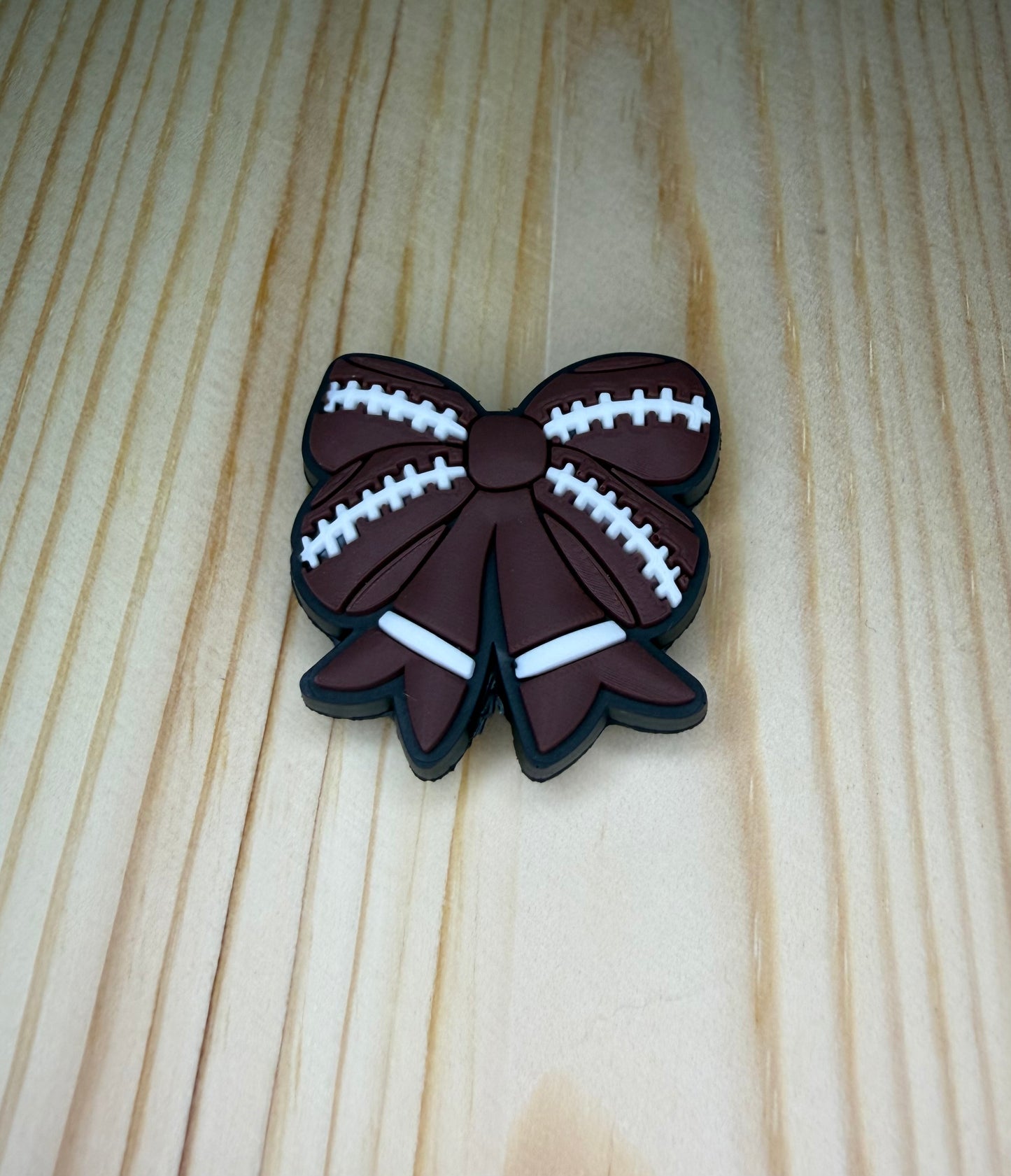 Focal Bead - Football Bow