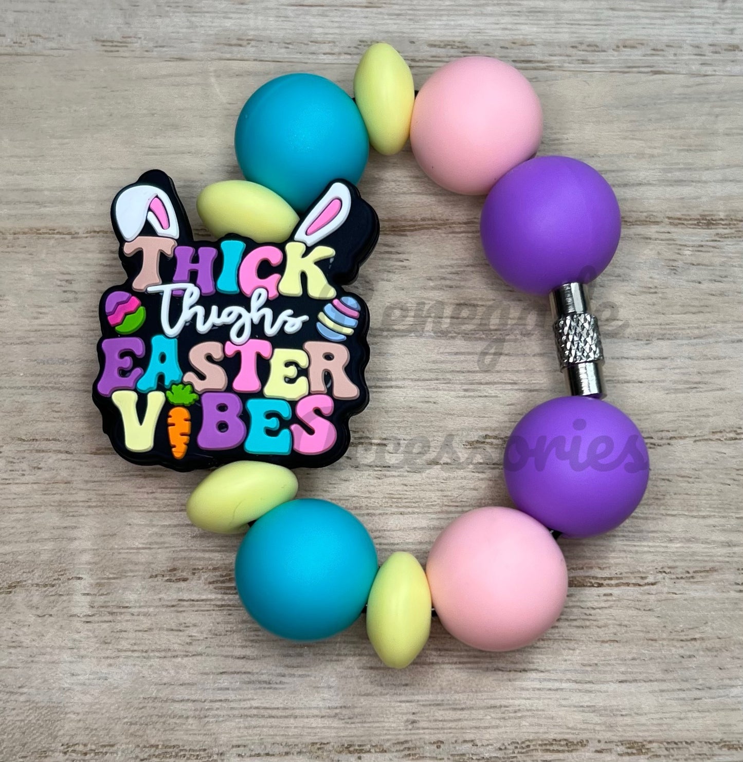 Silicone Charm - Thick Thighs Easter Vibes