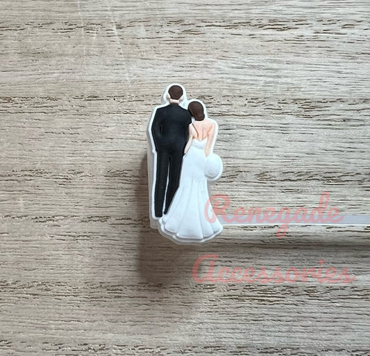 Straw Topper - Bride & Groom - Wedding