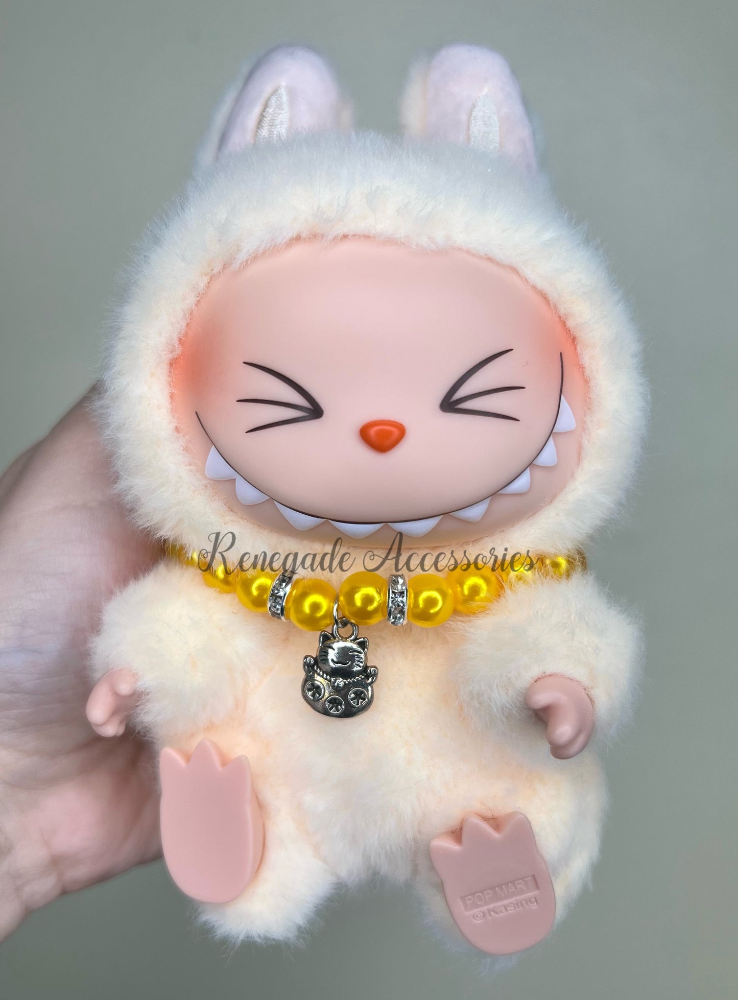 Bubu Necklace - Lucky Cat/Yellow