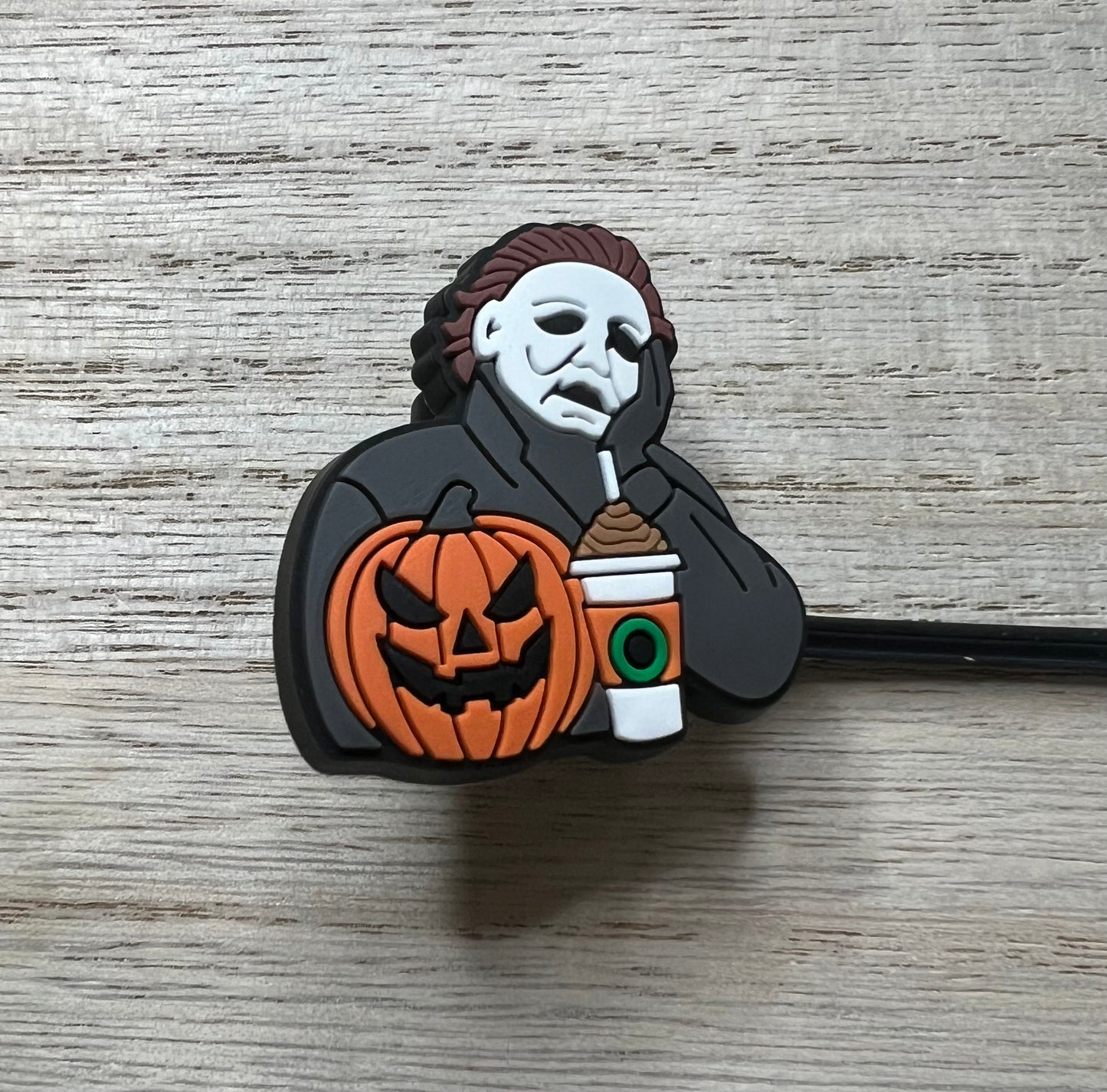 Straw Topper - Michael Pumpkin Coffee