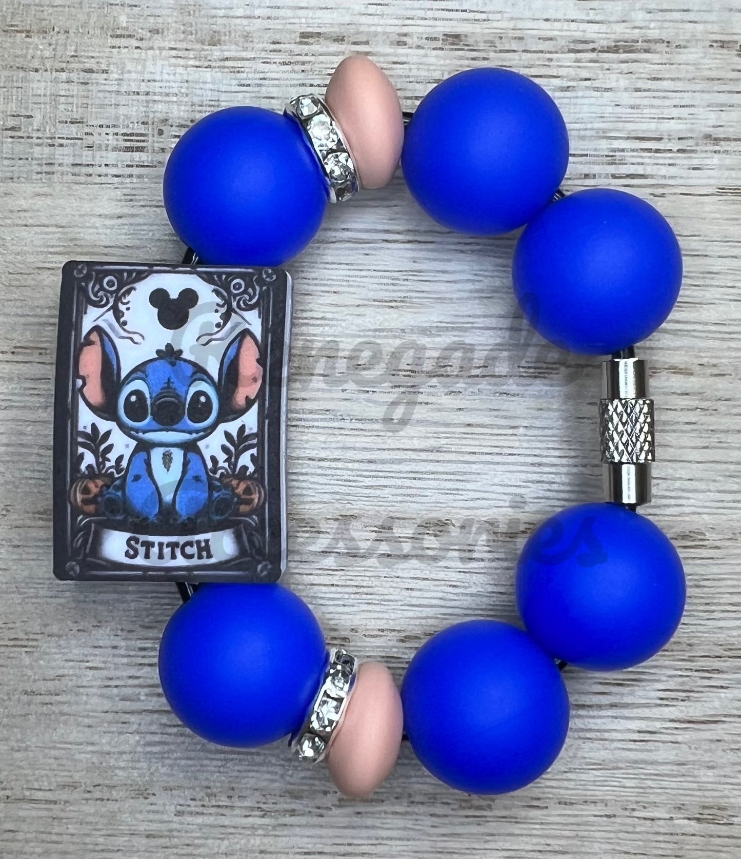 Silicone Charm - Blue Alien Tarot