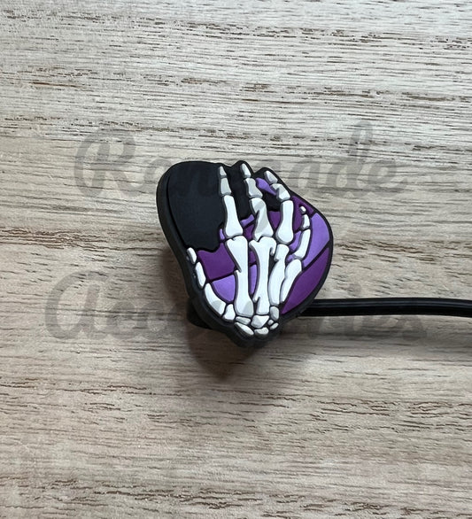 Straw Topper - Skeleton Easter Egg