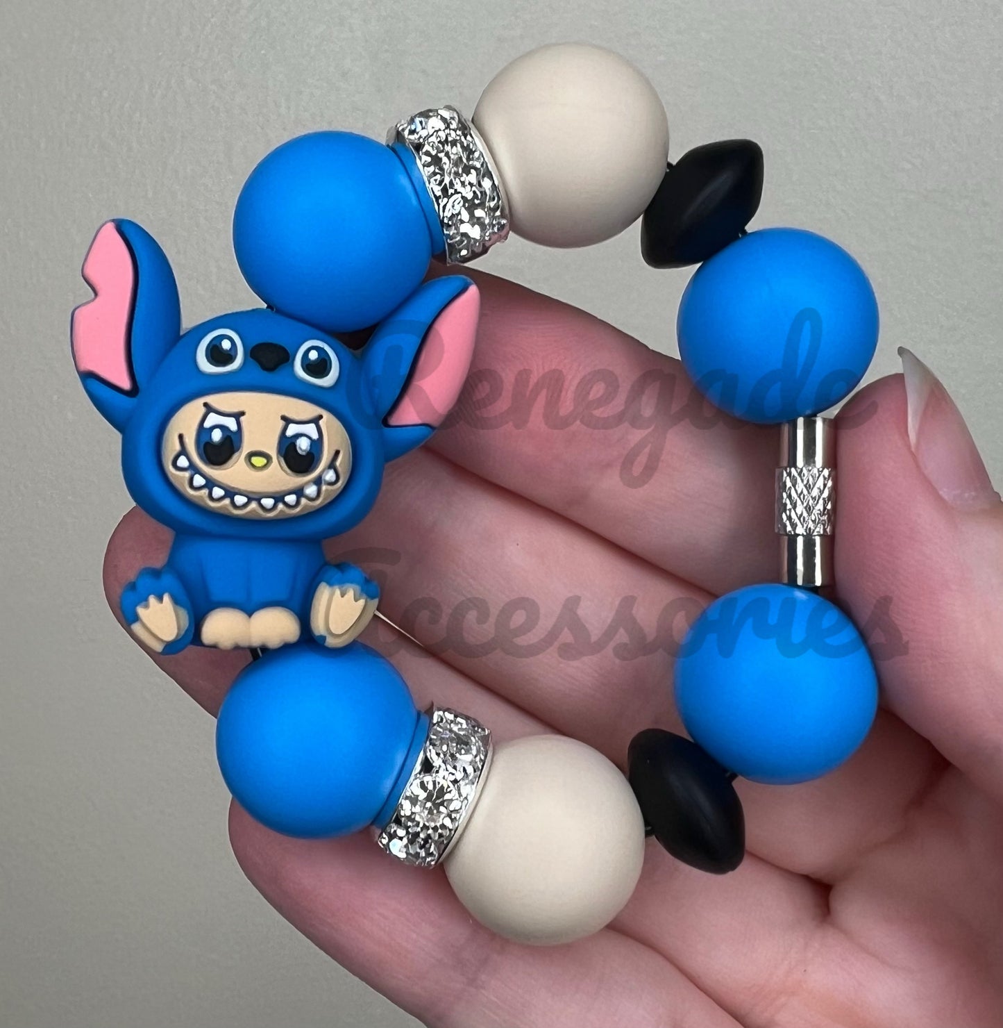 Silicone Charm - Bubu Blue Alien