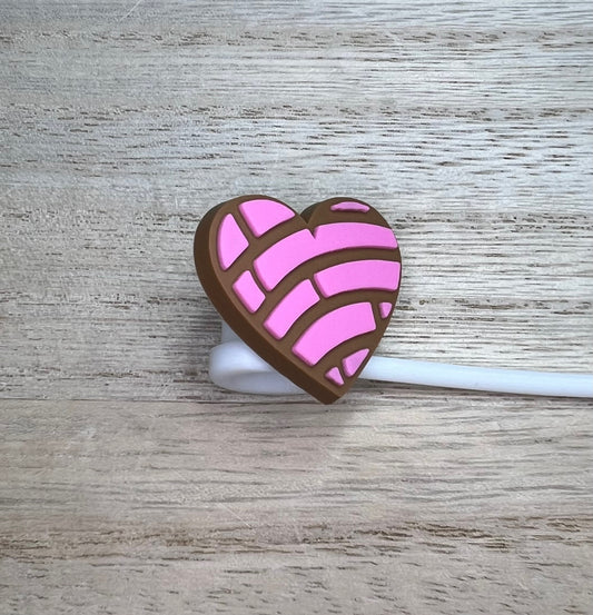 Straw Topper - Concha Heart
