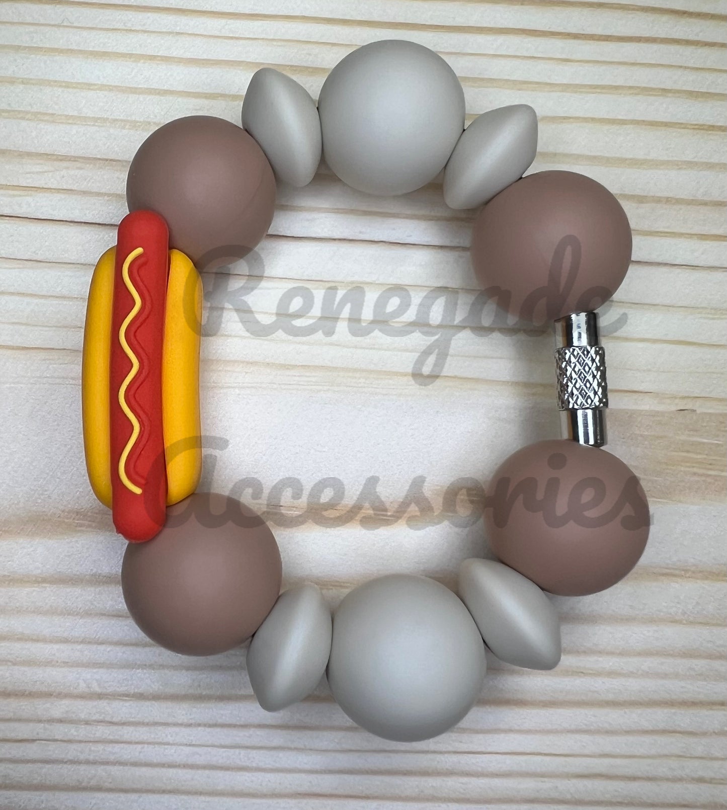 Silicone Charm - Hot Dog