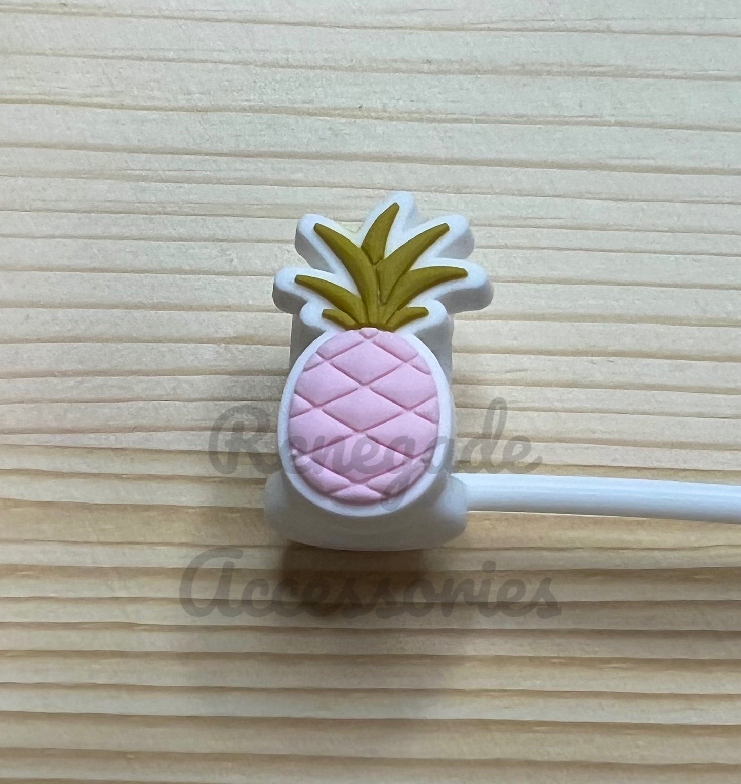 Straw Topper - Pink Pineapple