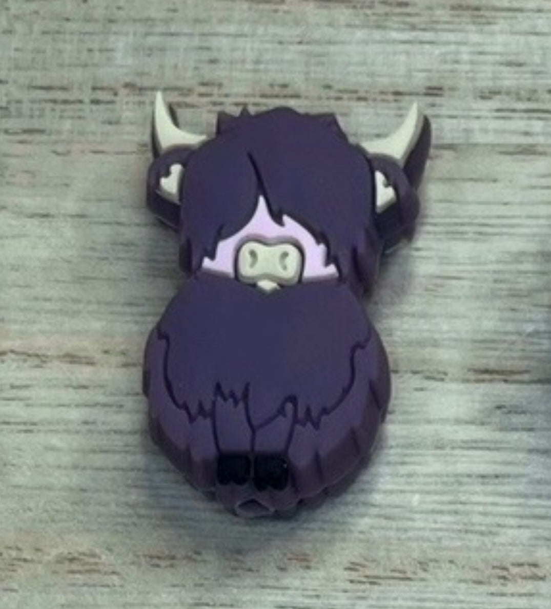 Focal Bead - Purple Cow
