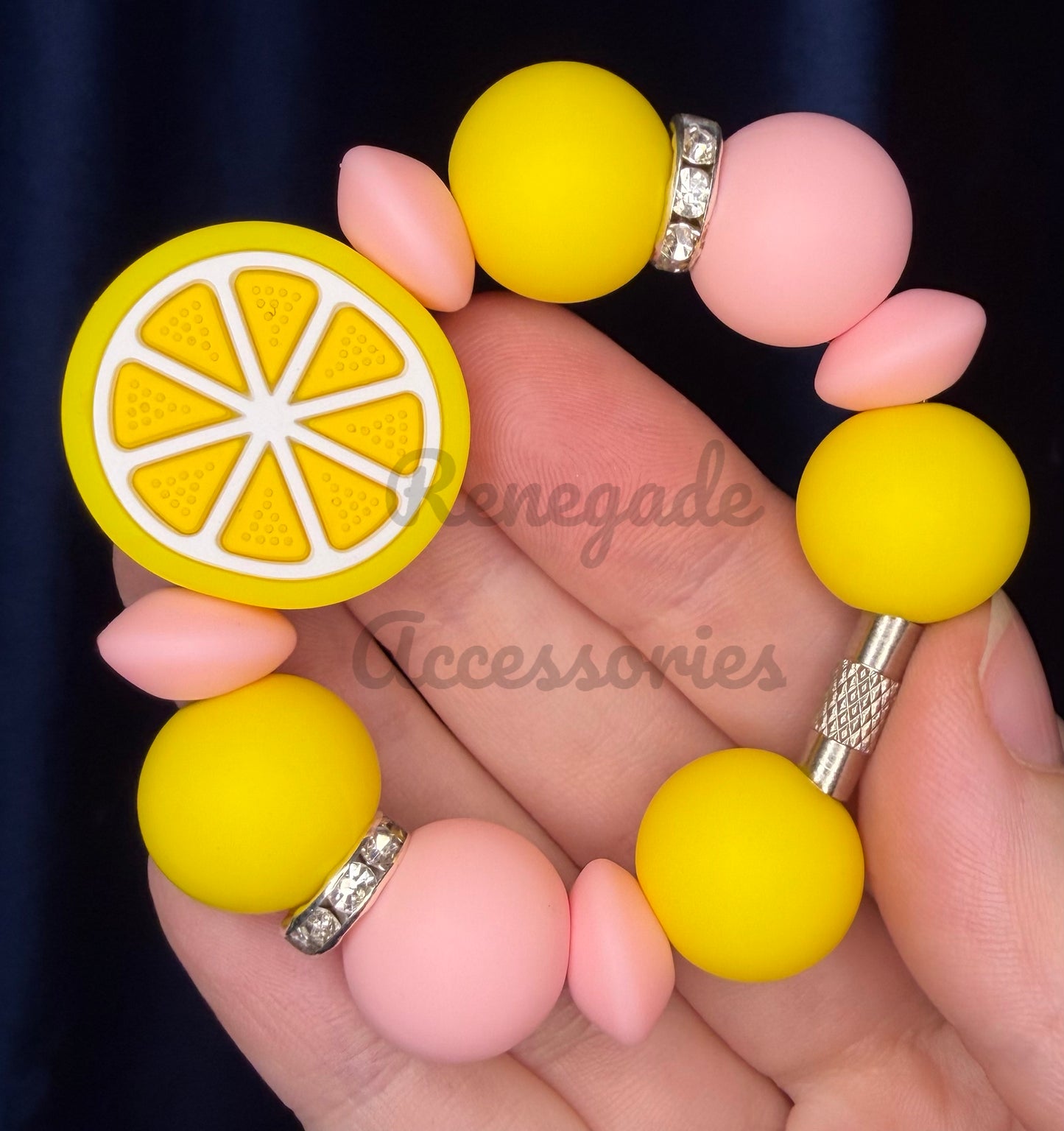 Silicone Charm - Pink Lemonade