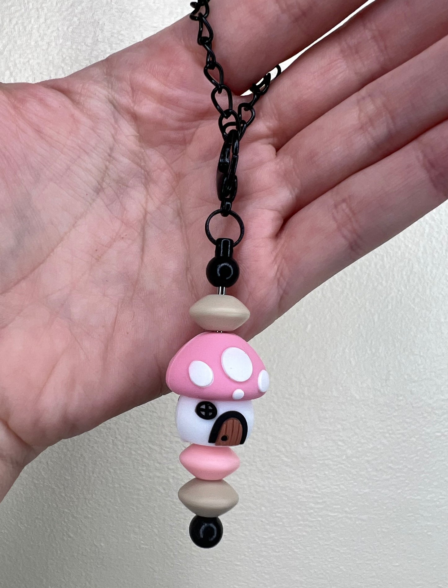 Silicone Charm - Mushroom House - Handle Or Straw Charm