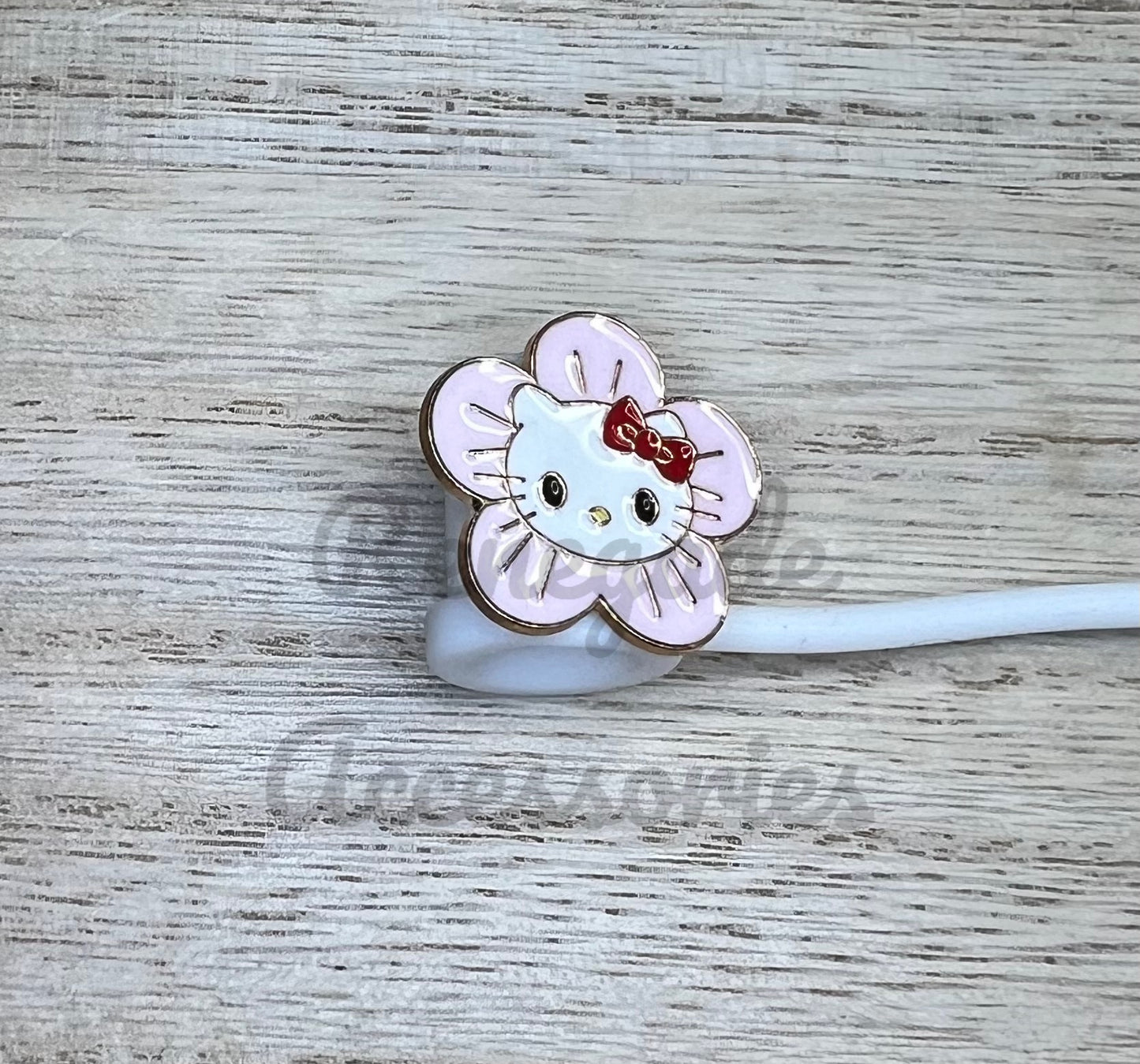 Straw Topper - Metal - HK Daisy Flower