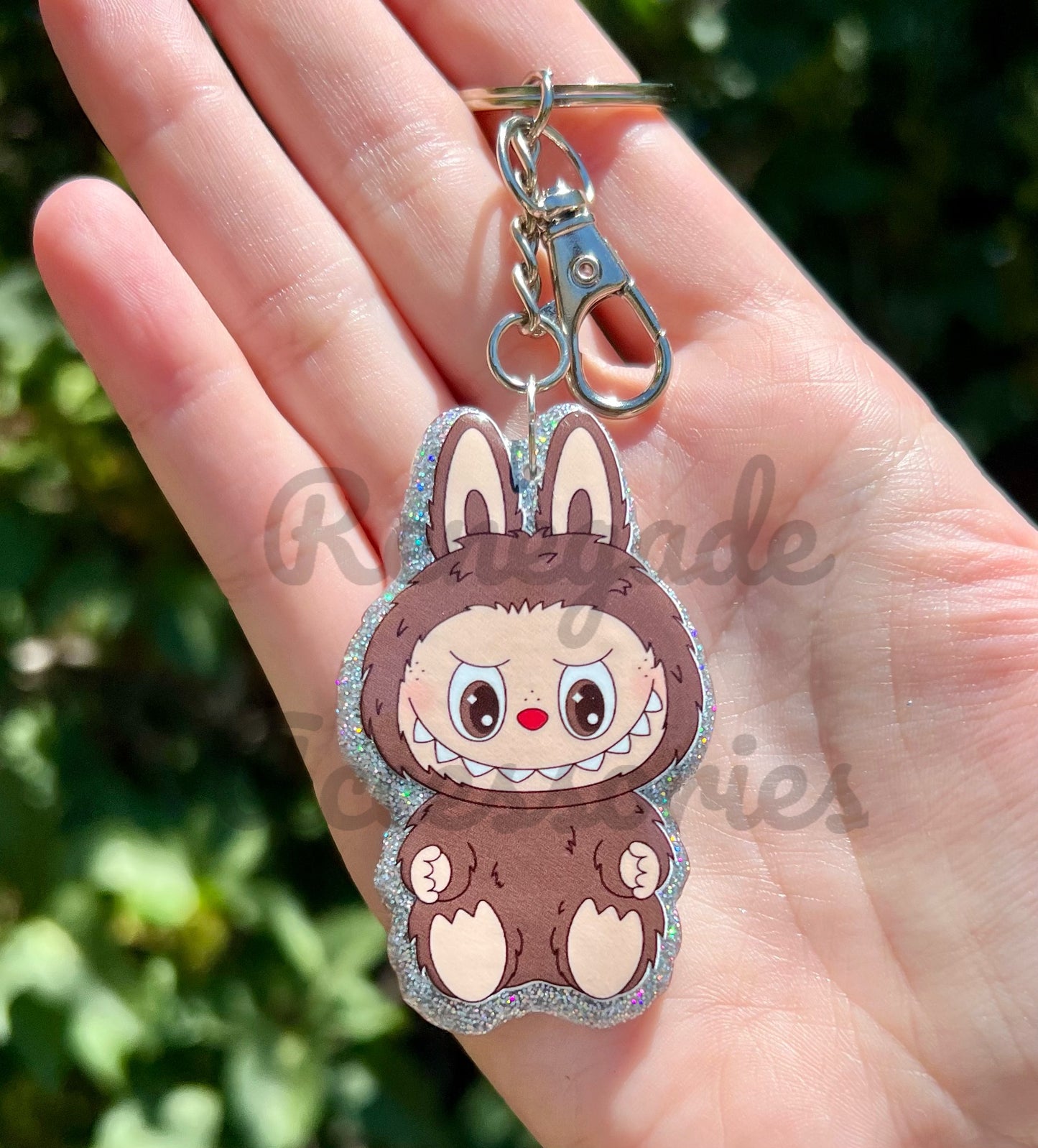 Bubu Keychain Handmade Resin/Acrylic - Duo